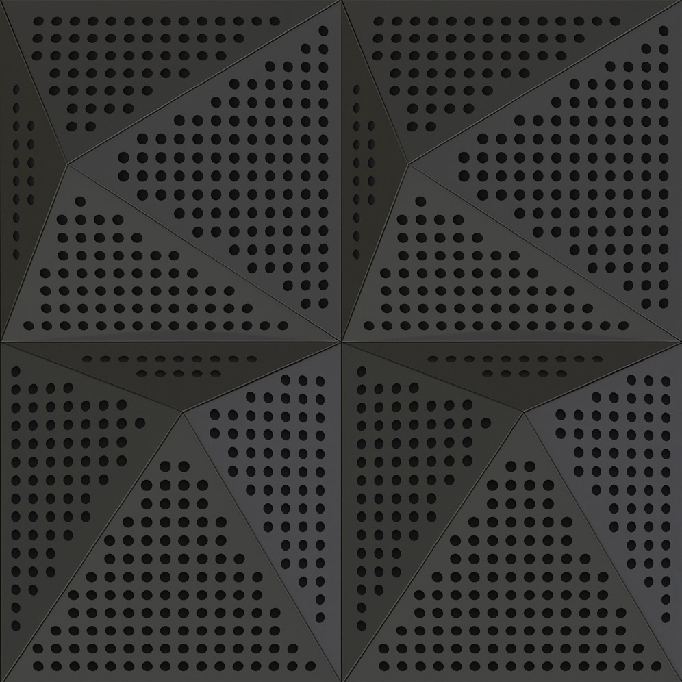 Pira Panel B B Anthracite Lacquer Matte With 2cm Perforation