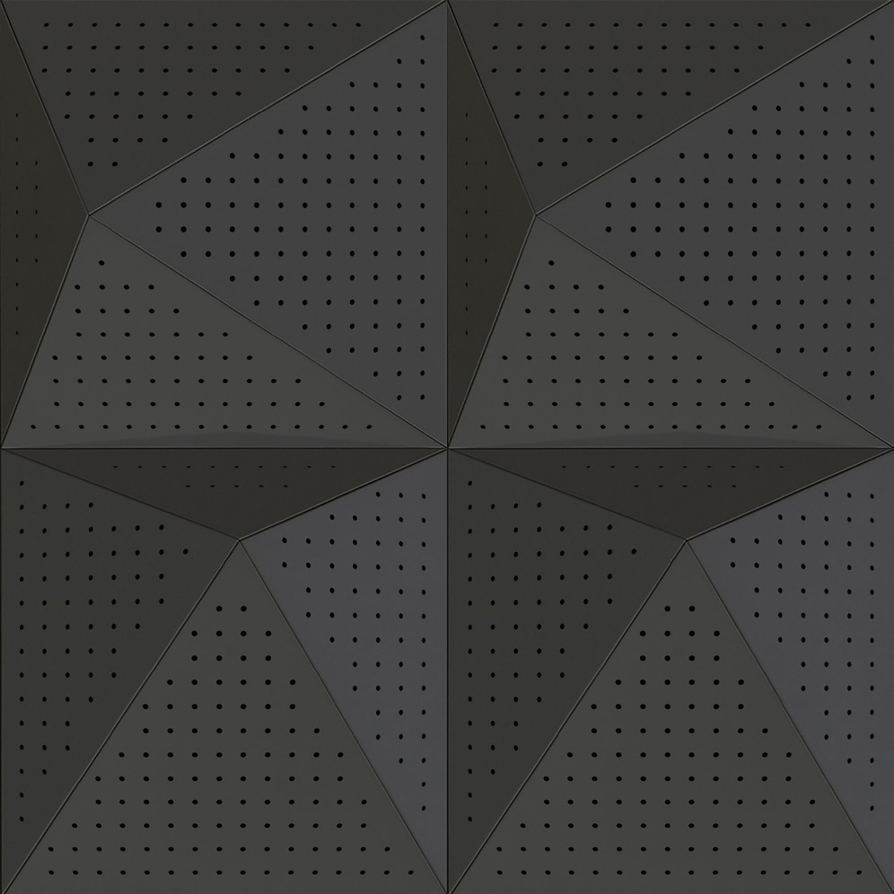 Pira Panel B Anthracite Lacquer Matte With 8mm Perforation