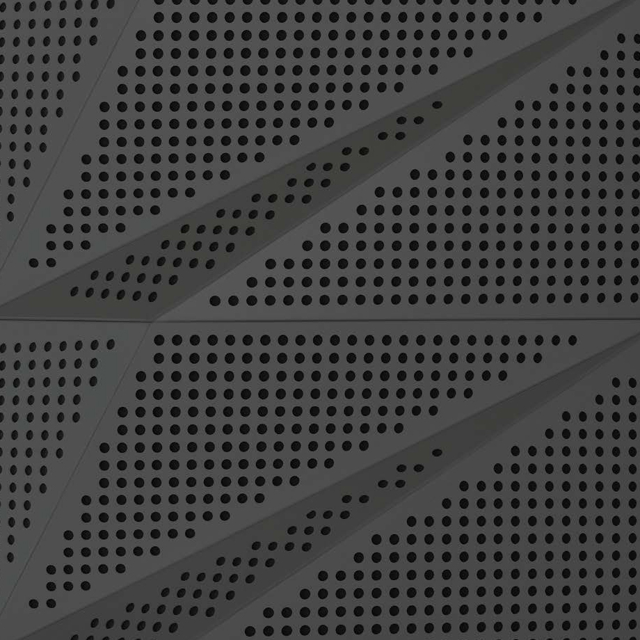 Tora Panel Anthracite Lacquer Matte With 2cm Perforation