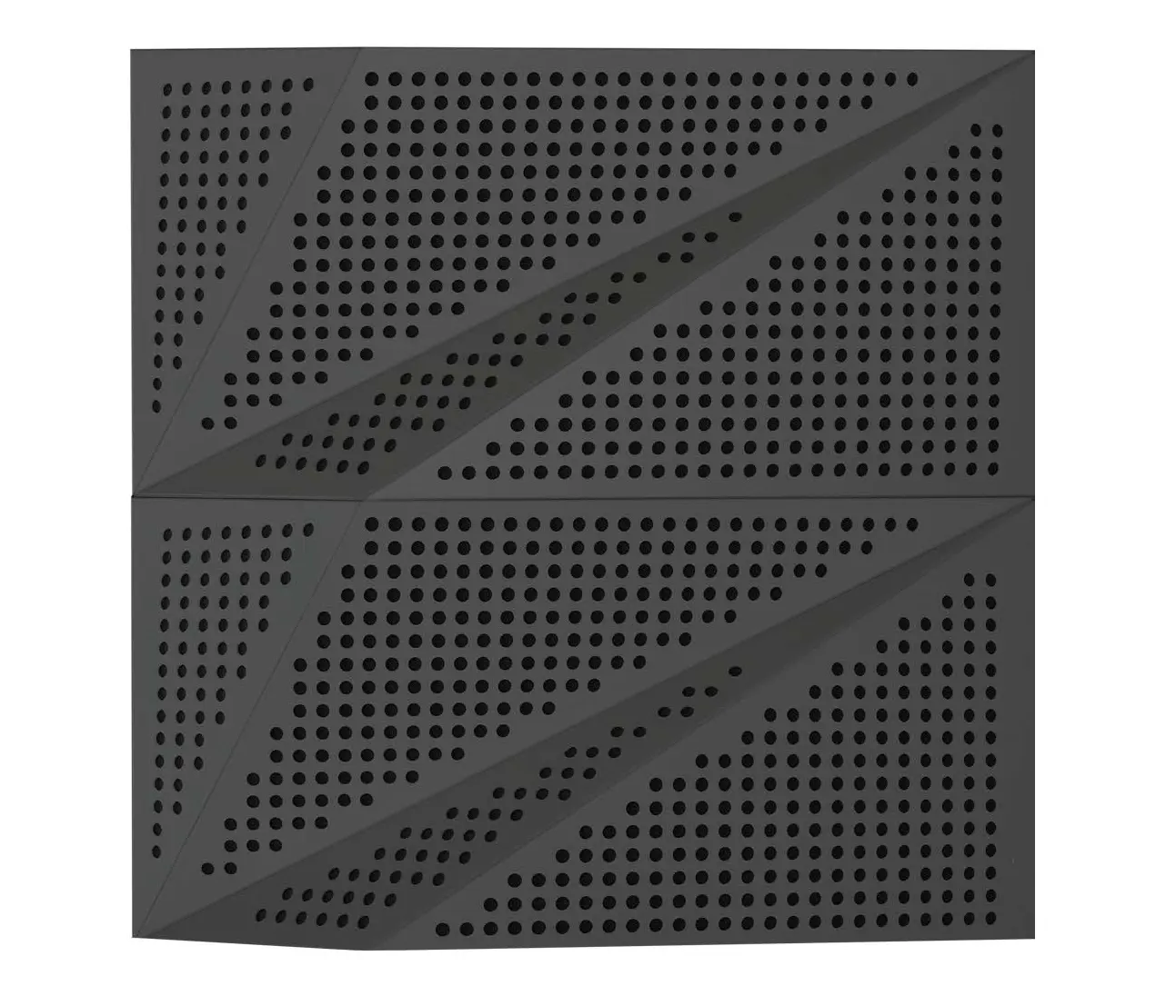 Mikodam - Tora Panel Anthracite Lacquer Matte With 2cm Perforation