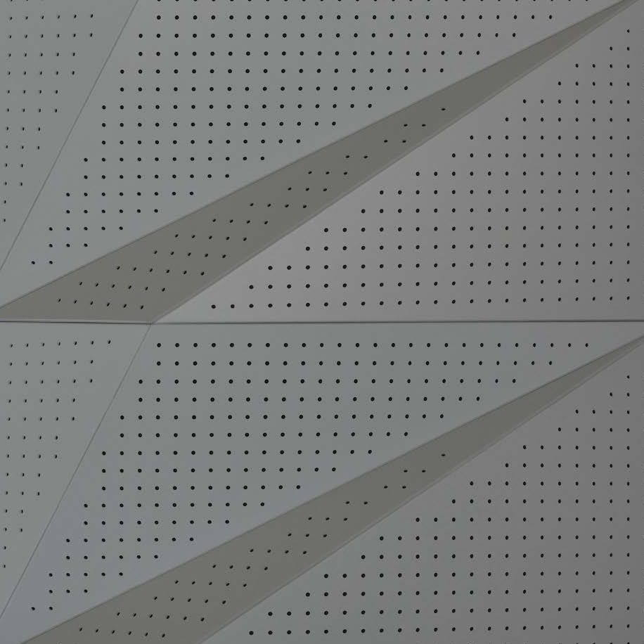 Display product Tora Panel Grey Lacquer Matte With 8mm Perforation from manufacturer Mikodam