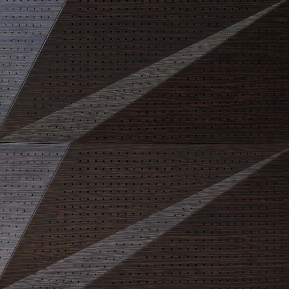 Tora Panel Walnut With 8mm Perforation