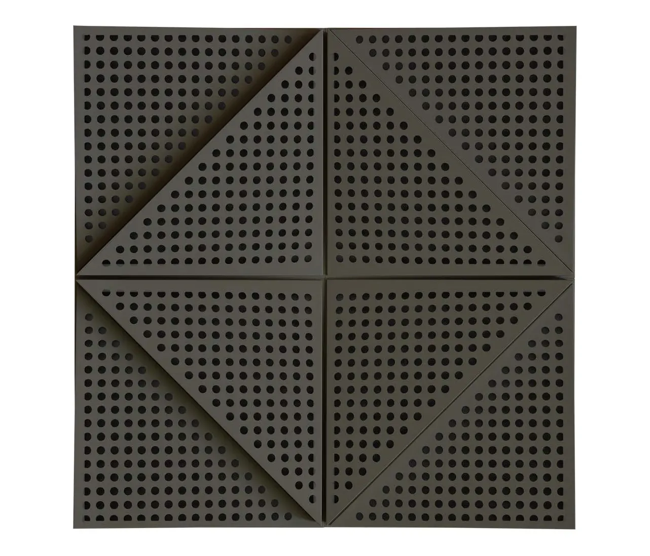 Mikodam - Zeta Panel Anthracite Lacquer With 2cm Perforation