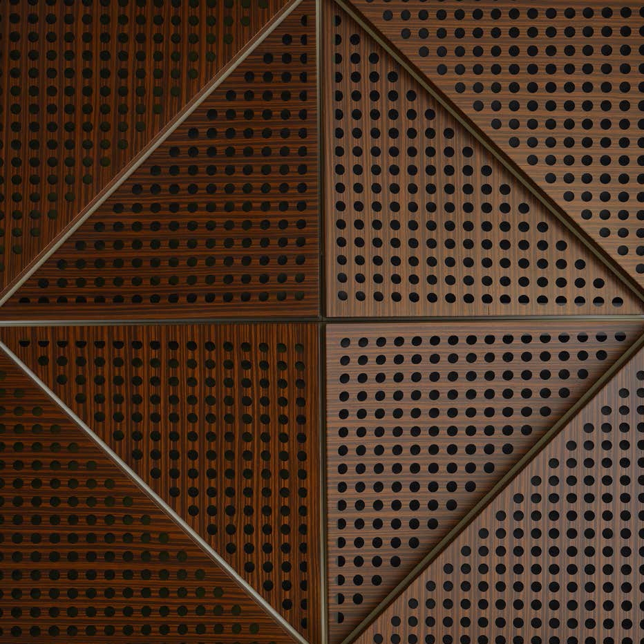 Zeta Panel Walnut With 2cm Perforation