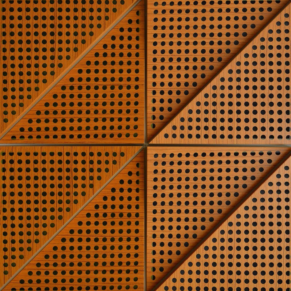 Display product Zeta Panel Teak With 2cm Perforation from manufacturer Mikodam