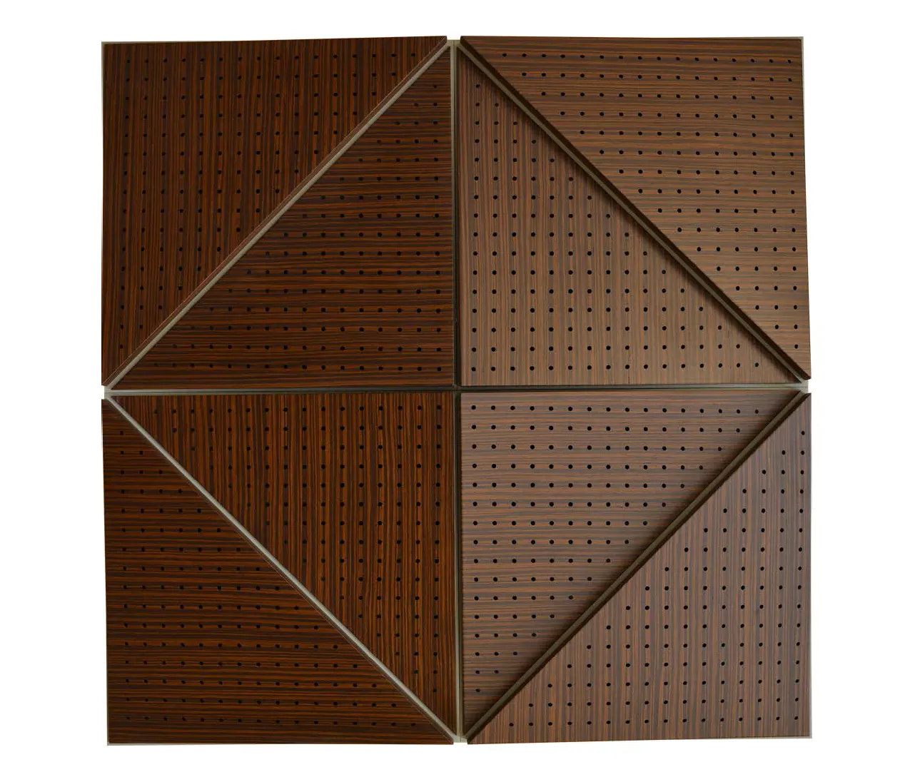 Mikodam - Zeta Panel Walnut With 8mm Perforation