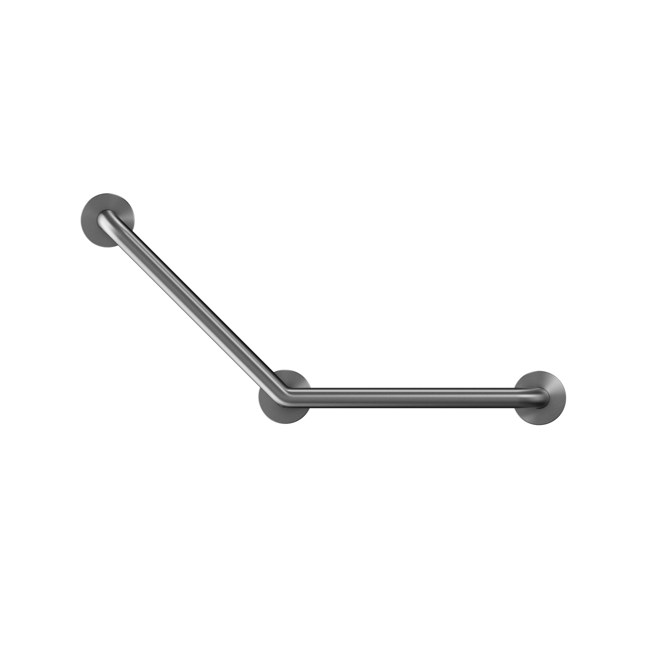 Mostra il prodotto Stainless steel 135° curved grab rail, 3 point fixation del produttore Duten
