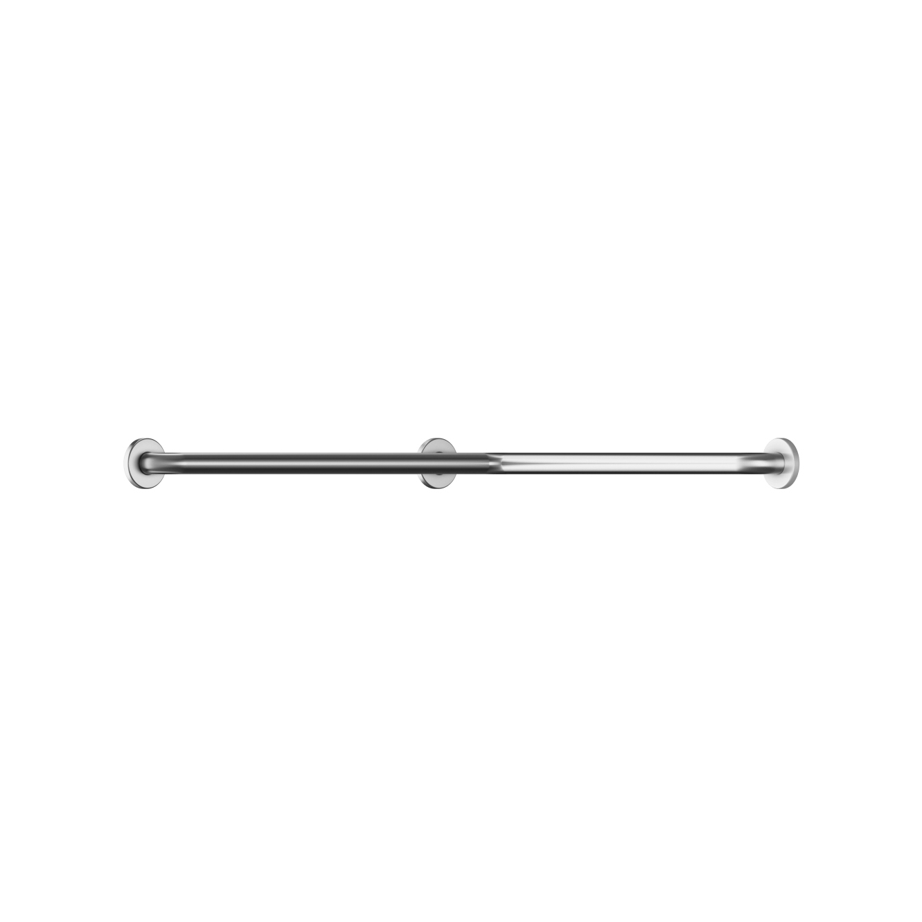 Display product Stainless steel corner grab rail Ø32mm, 3 point fixation from manufacturer Duten