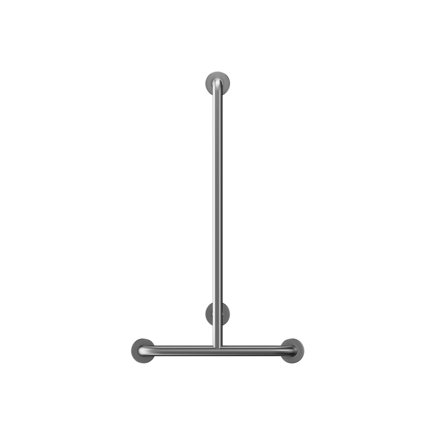 Vertoon produk Stainless steel T shaped Ø32mm grab rail, 4 point fixation van vervaardiger Duten