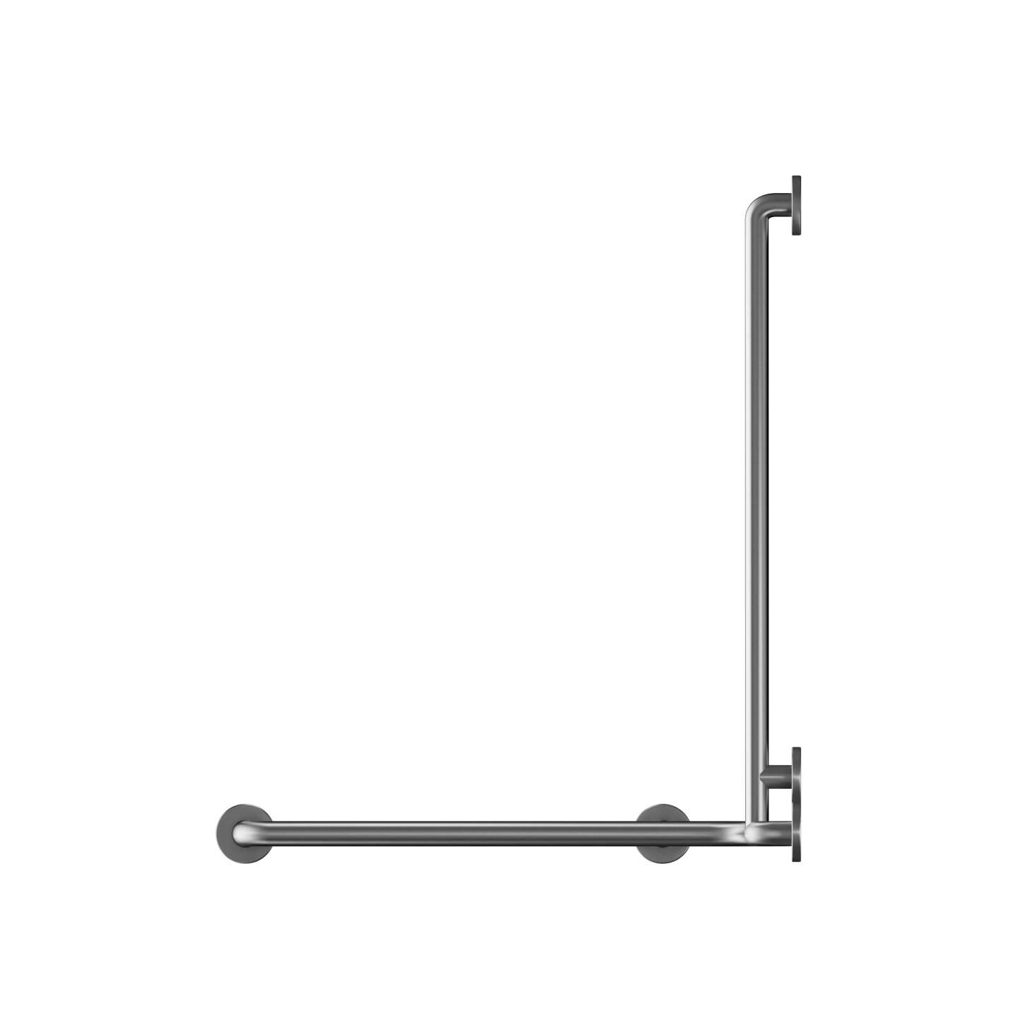 Afficher le produit Main courante PMR avec montant central inox Ø32mm, 5 points d'appui du fabricant Duten