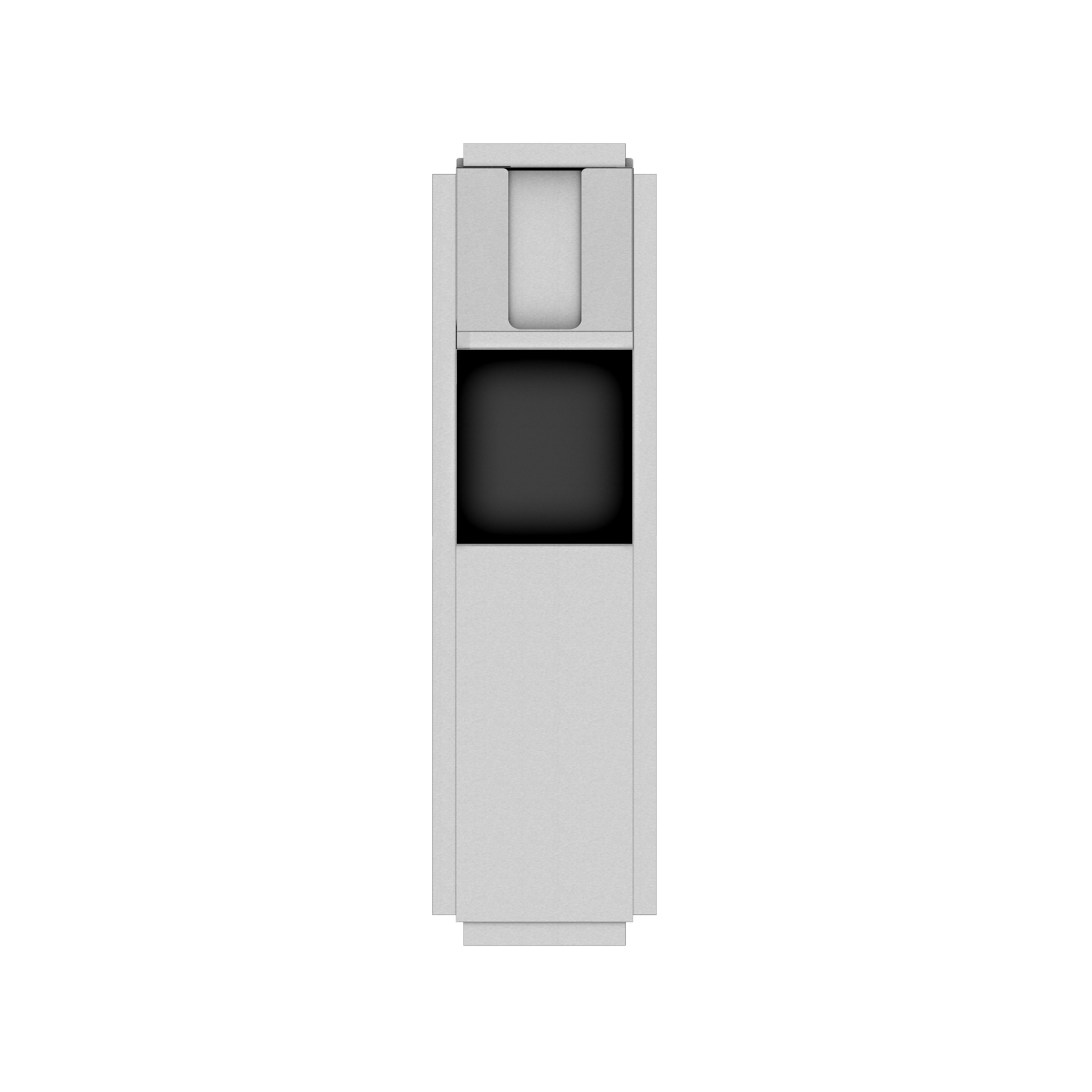 Display product Combination unit with hand towel dispenser and 20L bin, entirely concealed in wall from manufacturer Duten