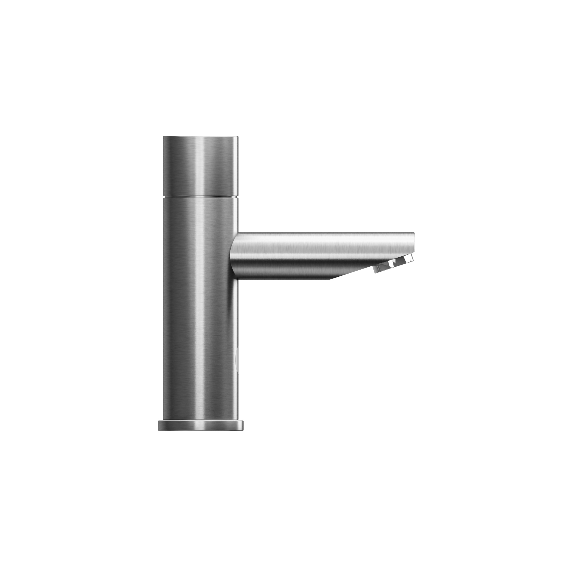 Display product Touch-free deck mounted sensor tap, spout 135mm from manufacturer Duten