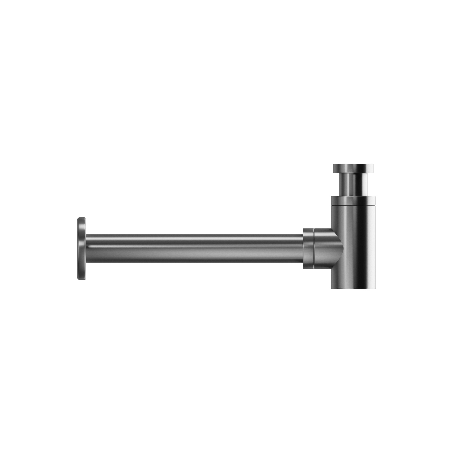 Display product Stainless steel round bottle trap & extension tube from manufacturer Duten