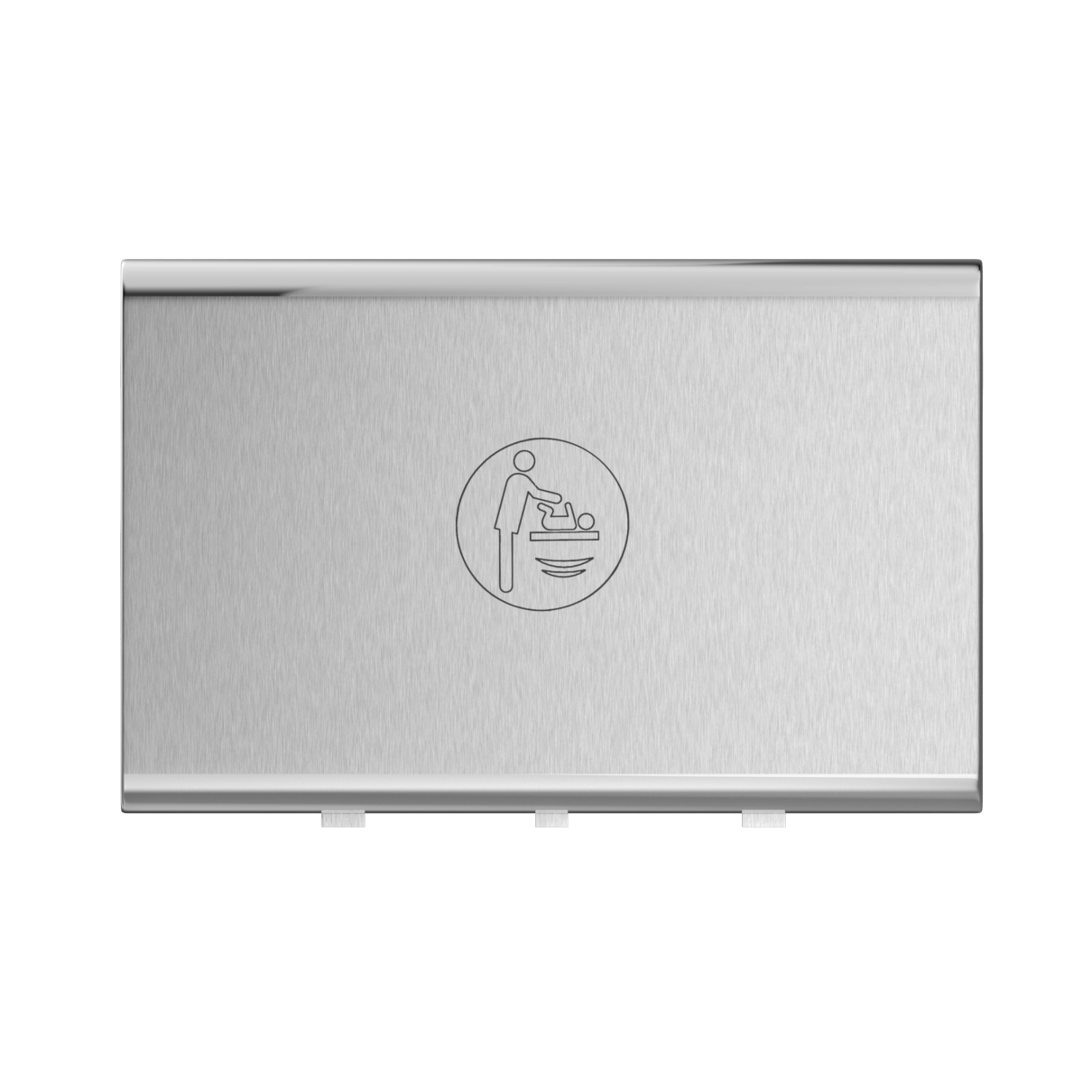 Display product Stainless steel wall-mounted nappy changing unit from manufacturer Duten