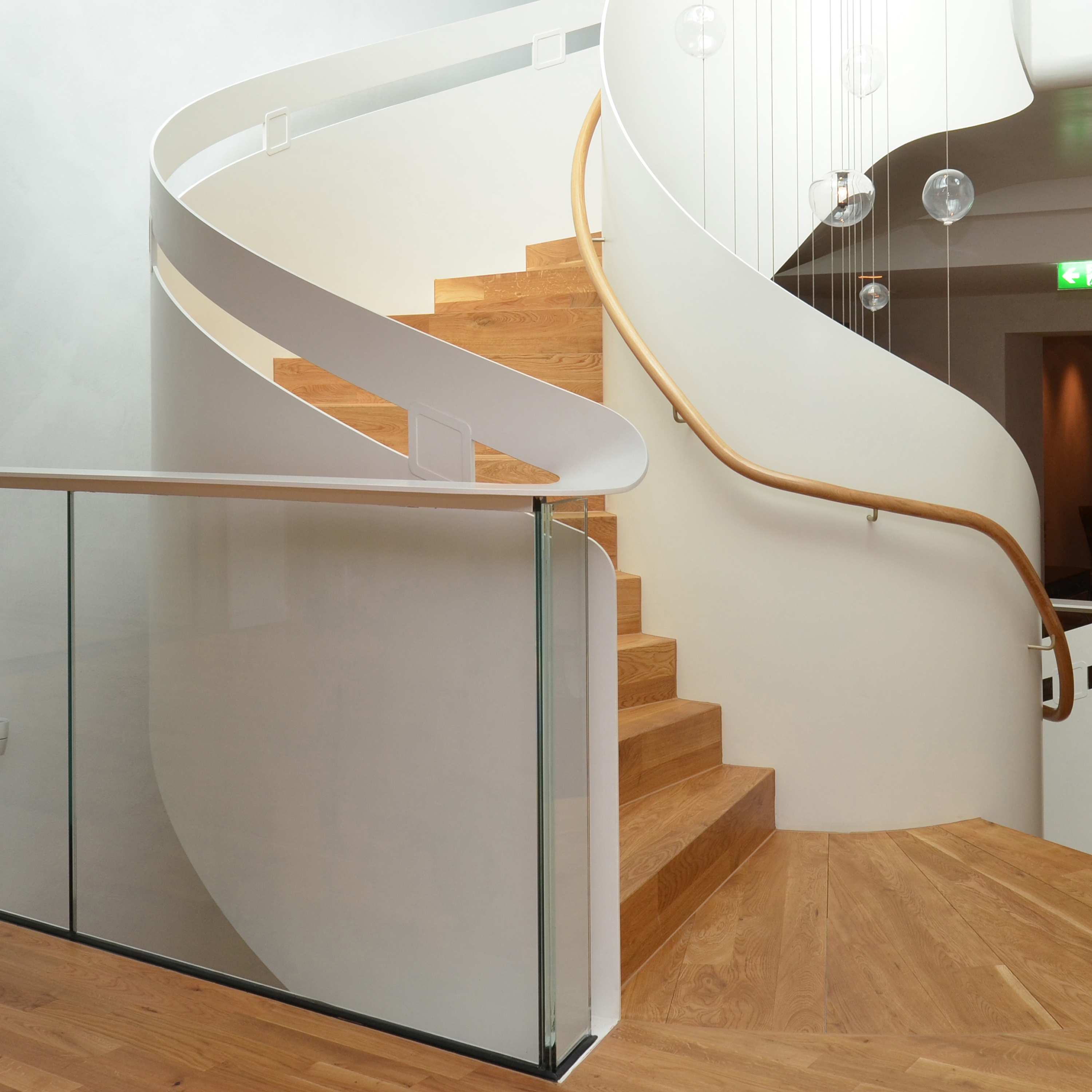 Vertoon produk Modern folded stairs in the Lamaison hotel in Saarlouis van vervaardiger MetallArt Treppen