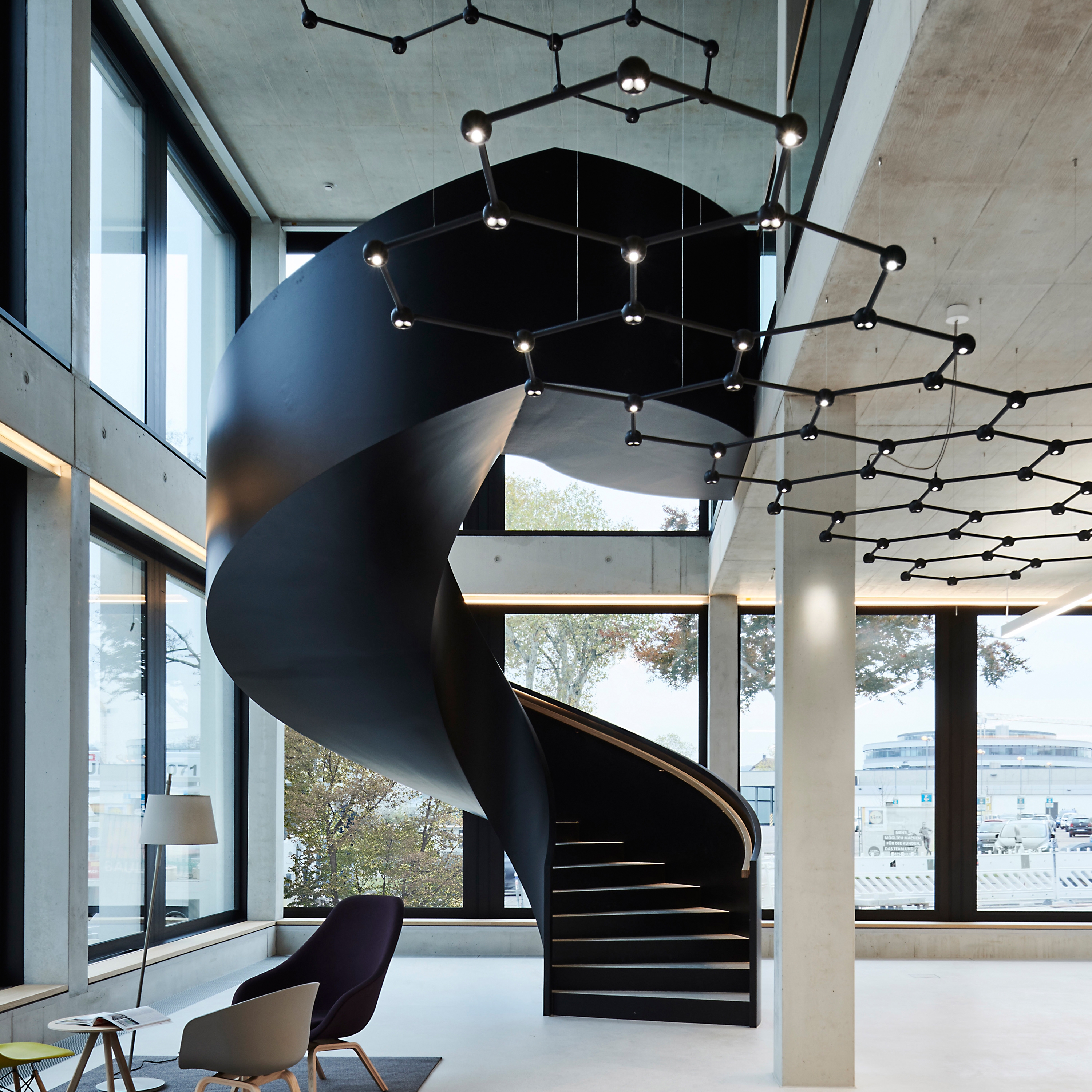 Mostrar el producto Expressive staircase sculpture at EVF in Göppingen del fabricante MetallArt Treppen