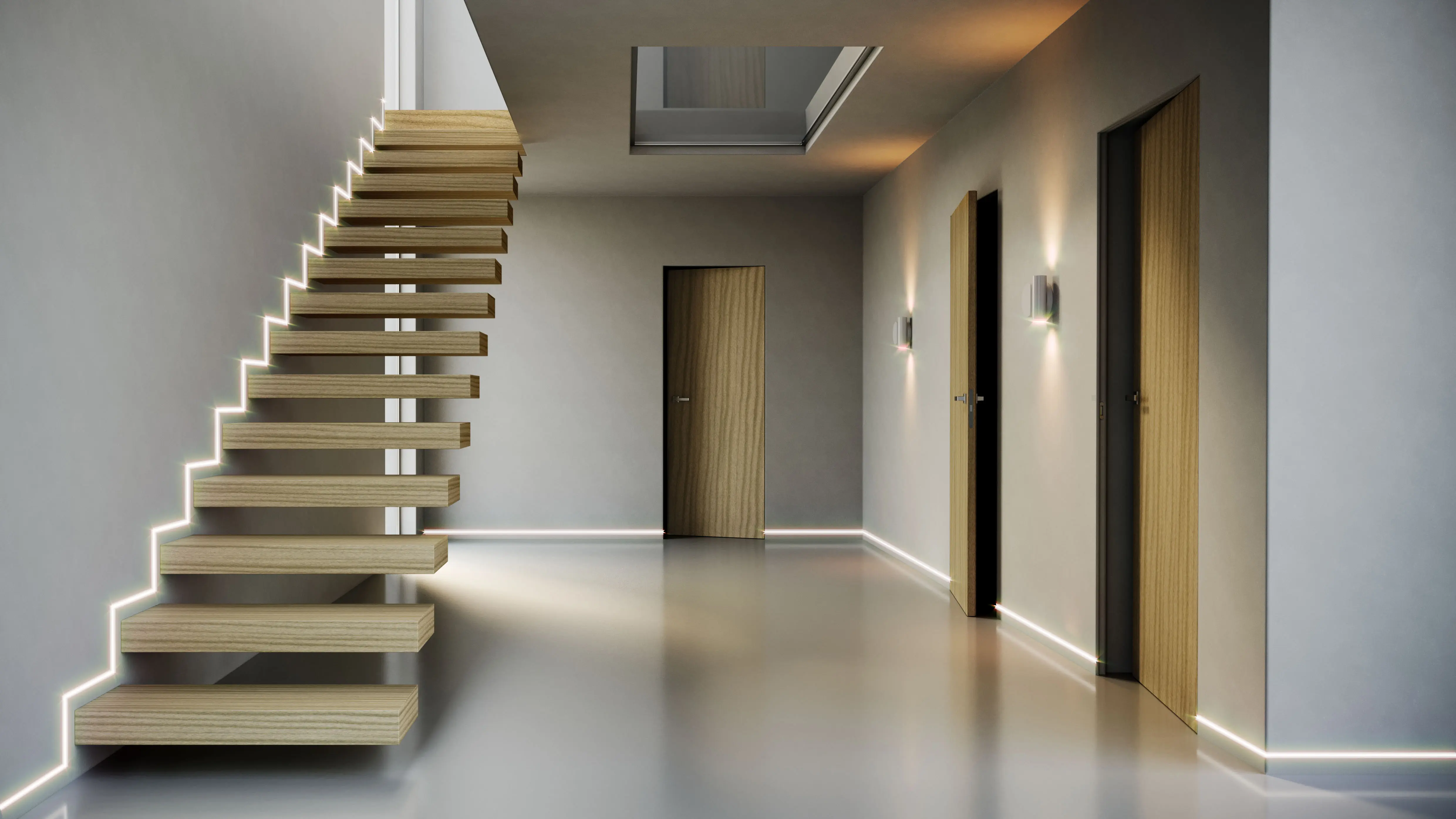 Ermetika - ABSOLUTE RUSH Flush baseboard skirting