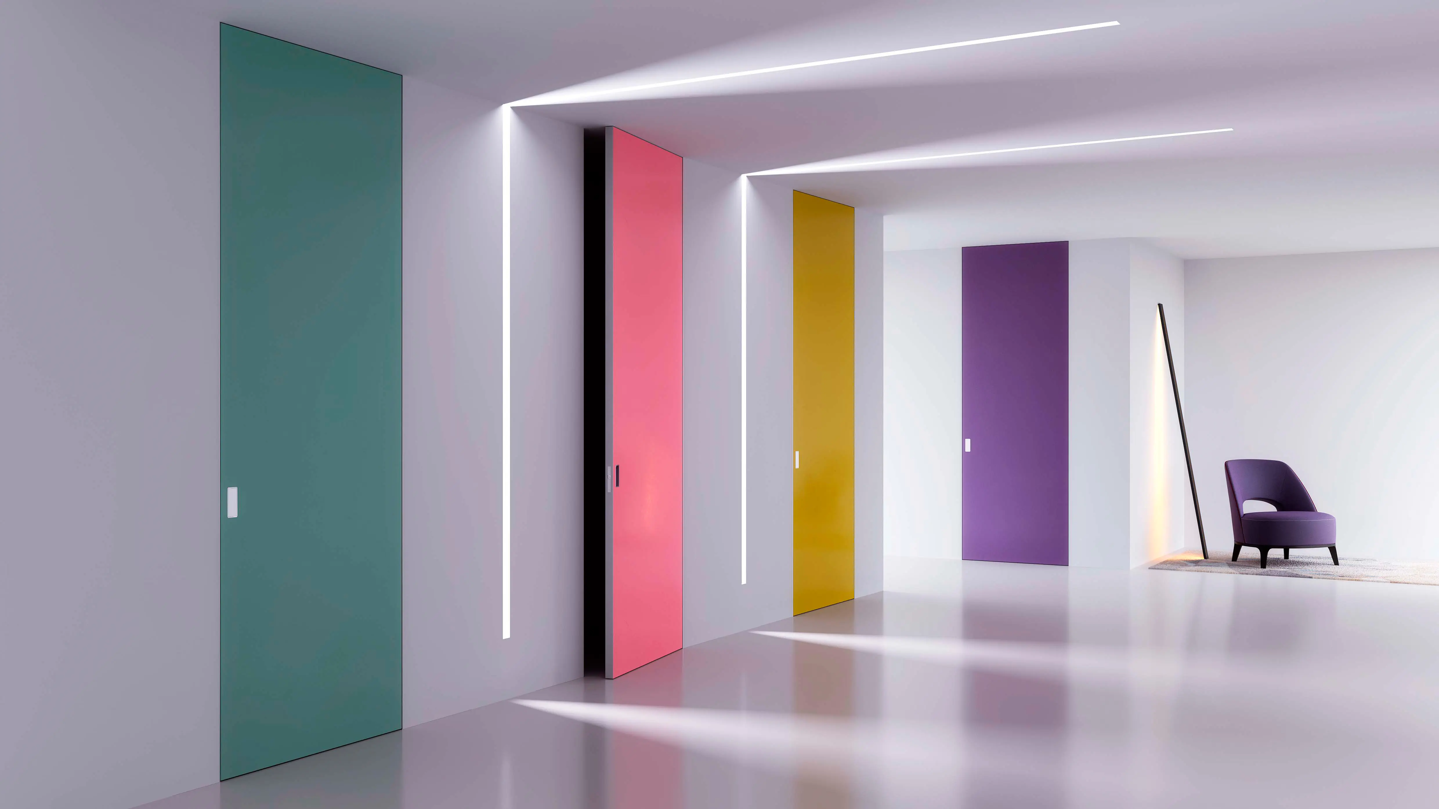 Ermetika - ABSOLUTE SWING Frameless swing door