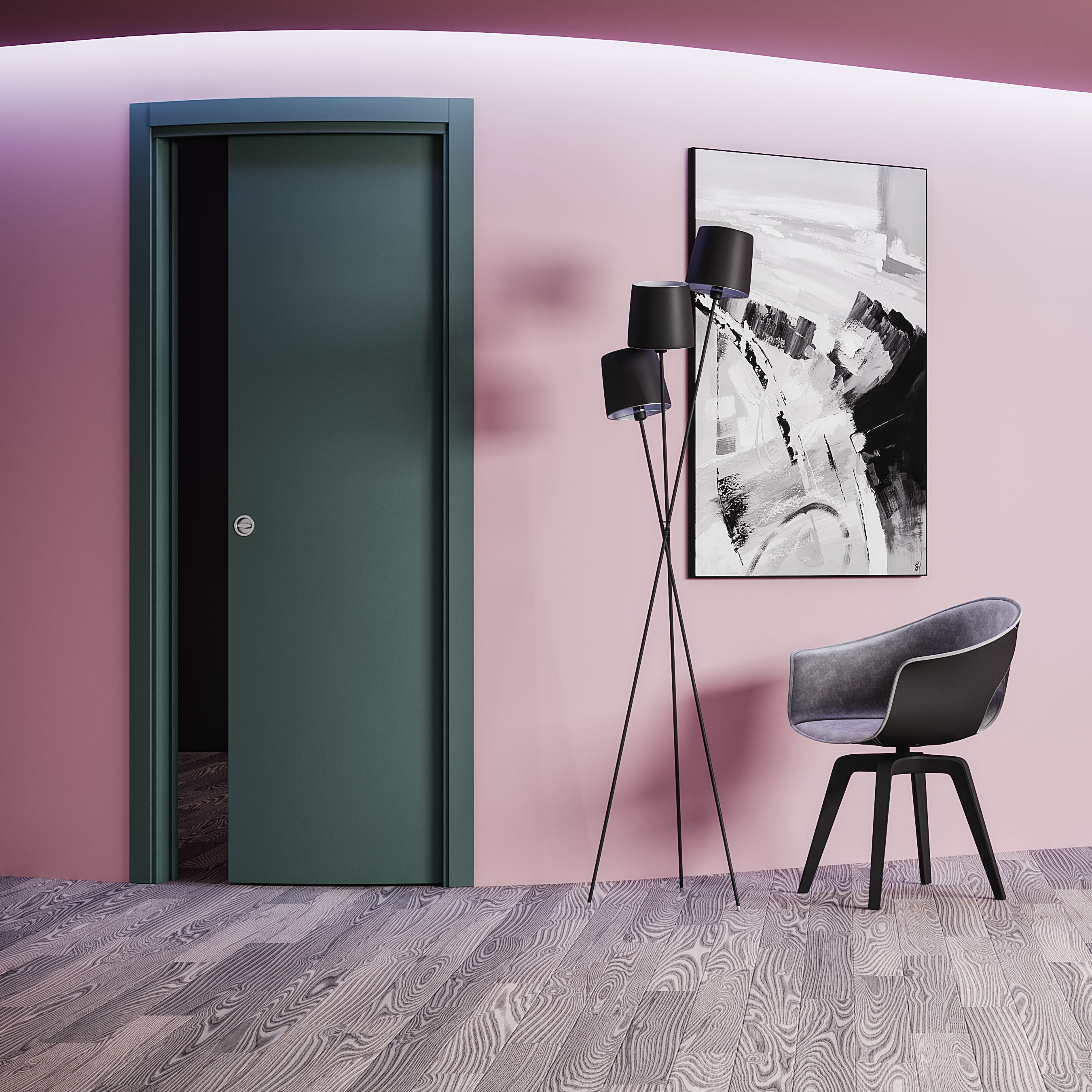 Produkt ANISE Curved sliding door des Herstellers Ermetika anzeigen