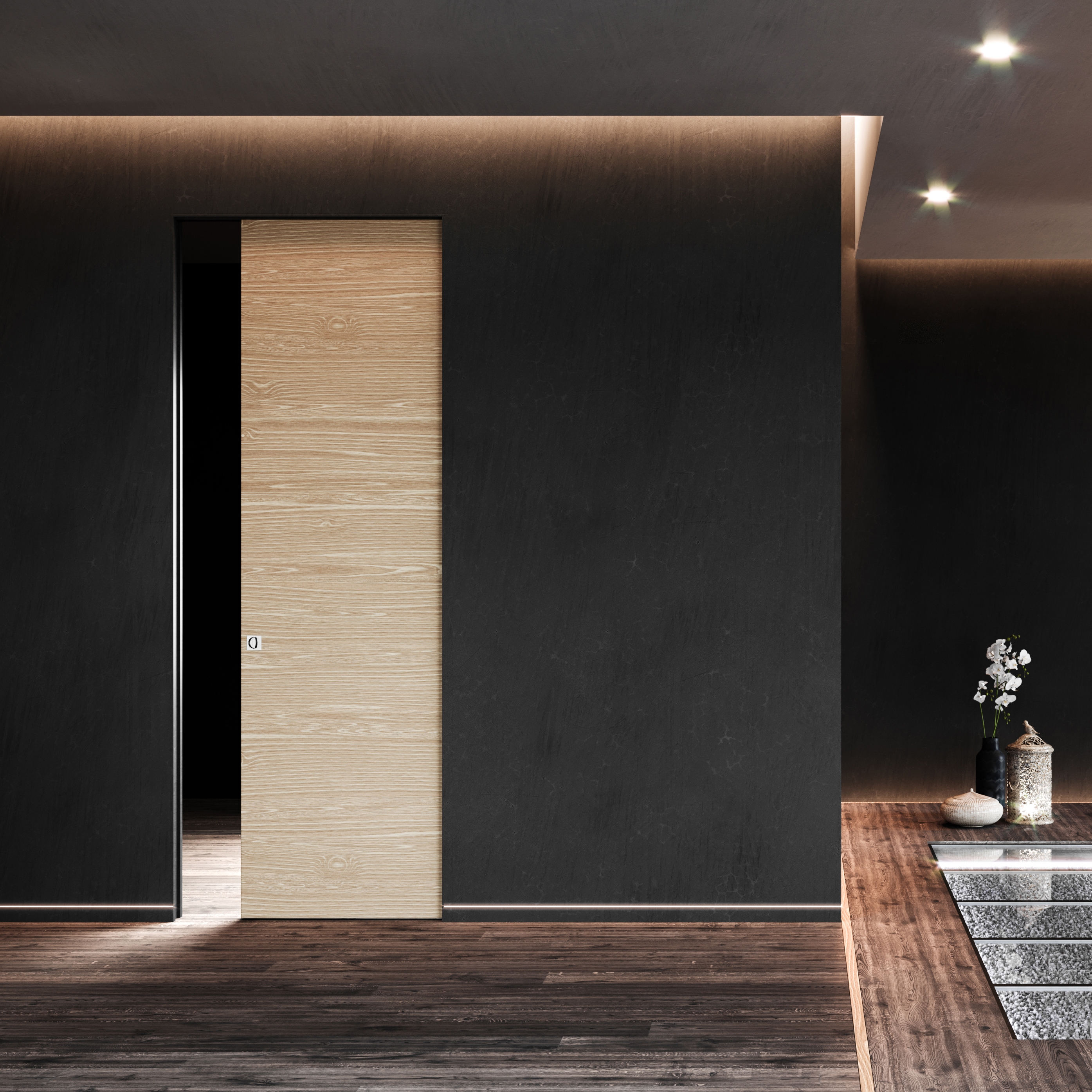 Display product ABSOLUTE EVO Frameless sliding door from manufacturer Ermetika