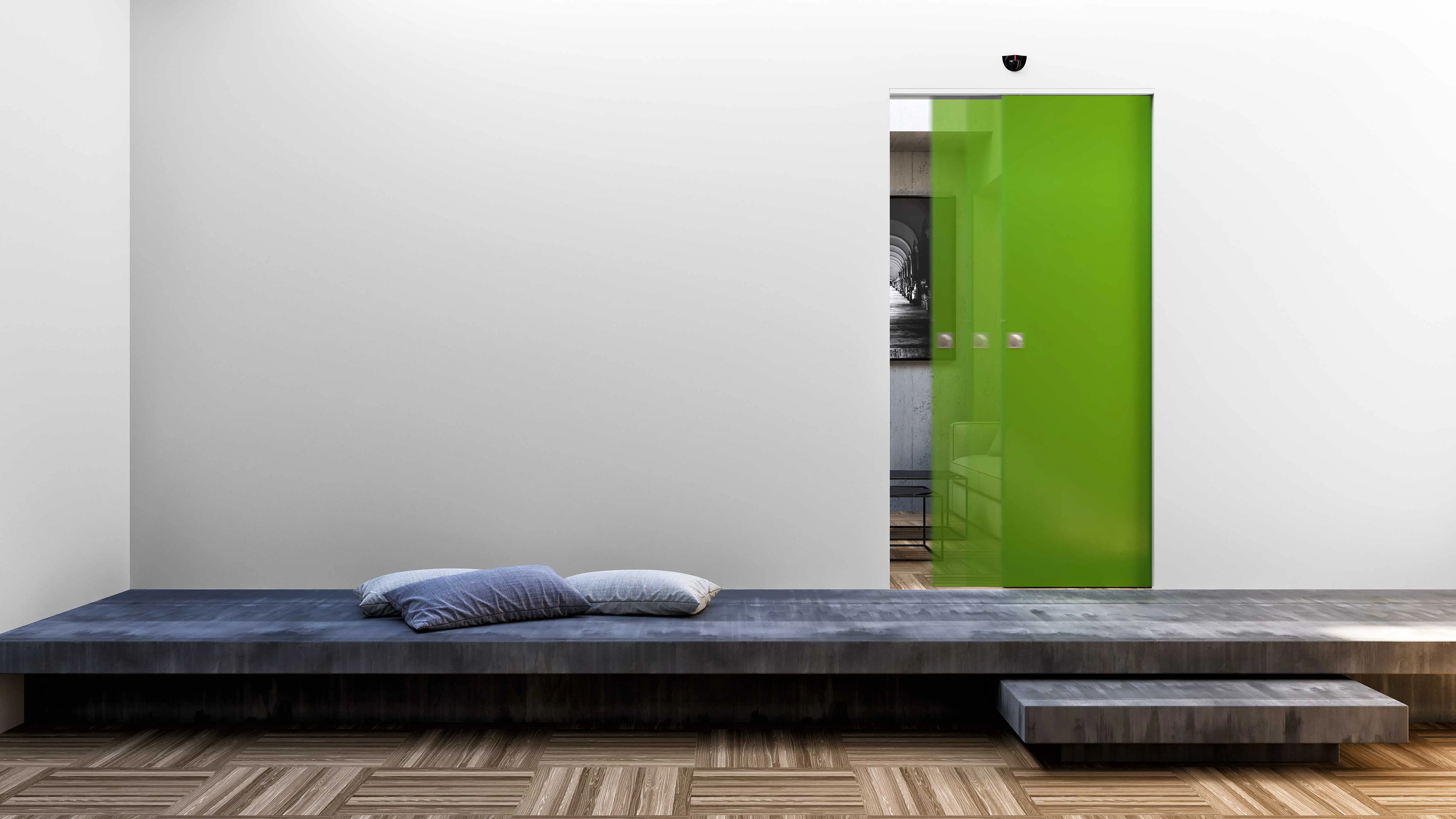 Ermetika - ABSOLUTE EVO MOTORIZED Frameless sliding system in kit