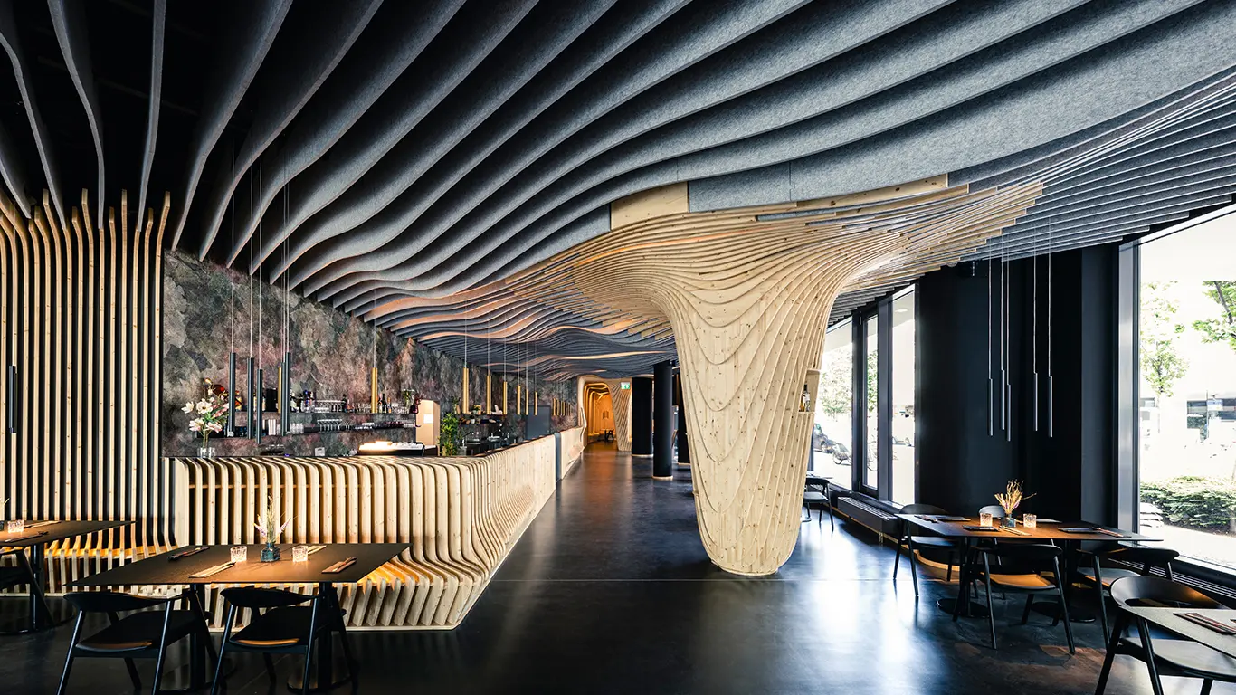 IMPACT ACOUSTIC - Ceiling Baffle Wave Morph