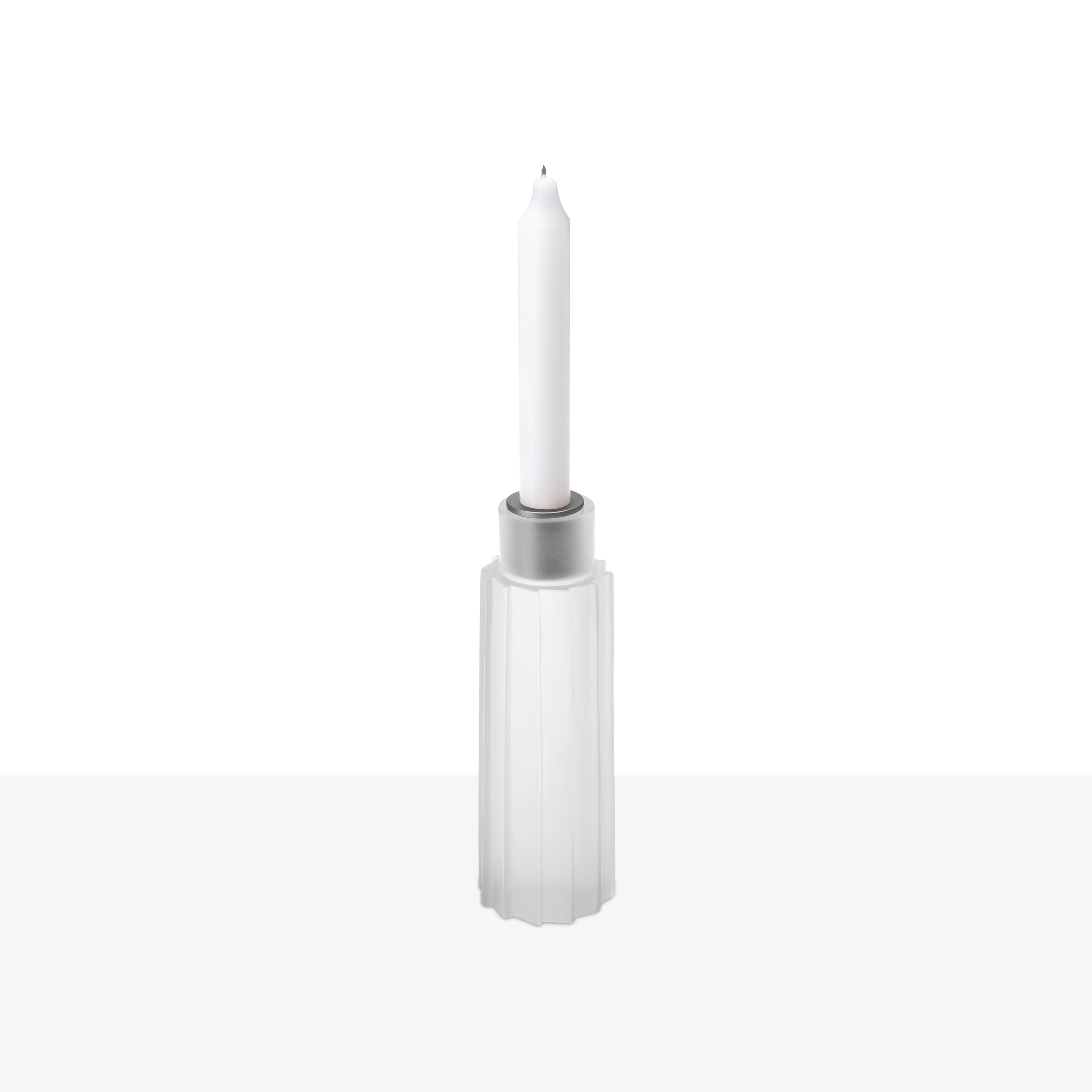 Lume - PLISSE satinated candlestick