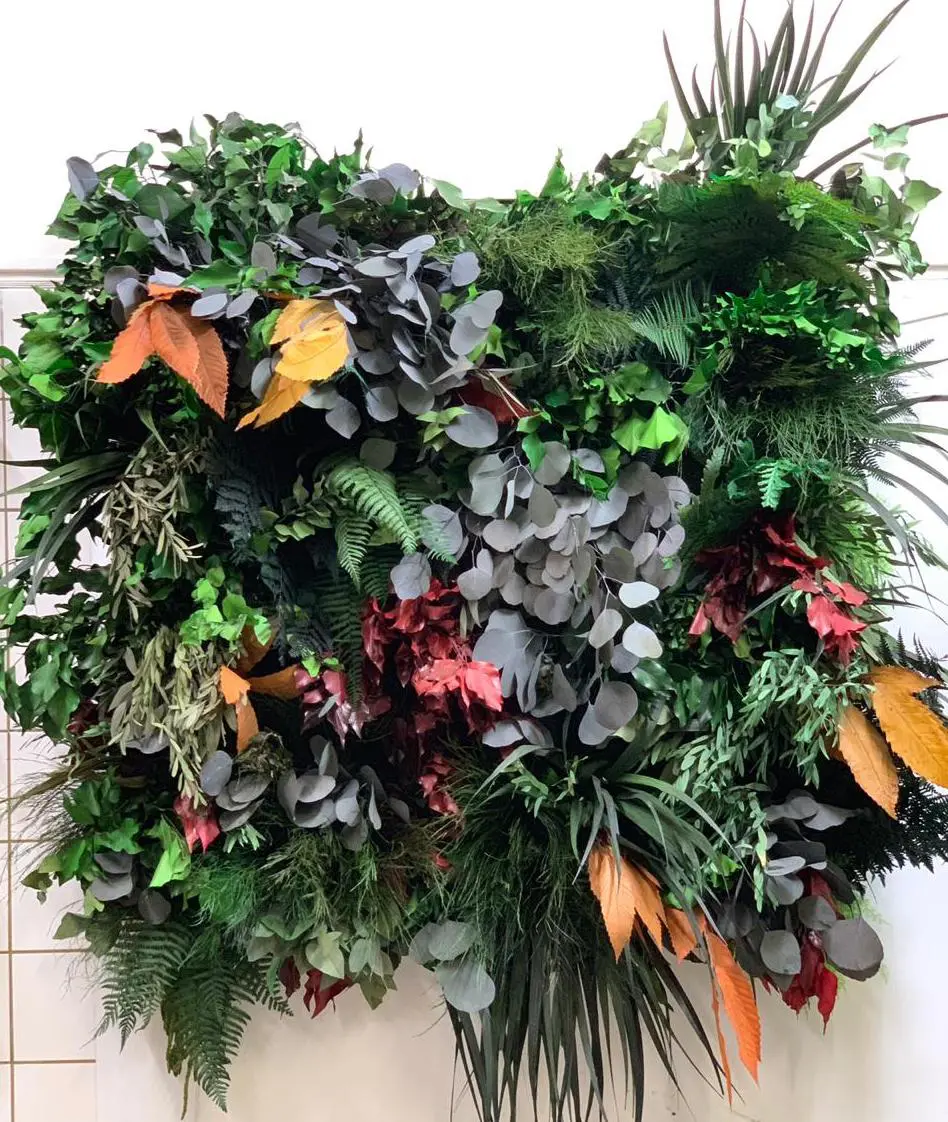 Ekomoss - Rectangular Moss Picture | Jungle Picture With Preserved Plants And Flat Moss 80X40