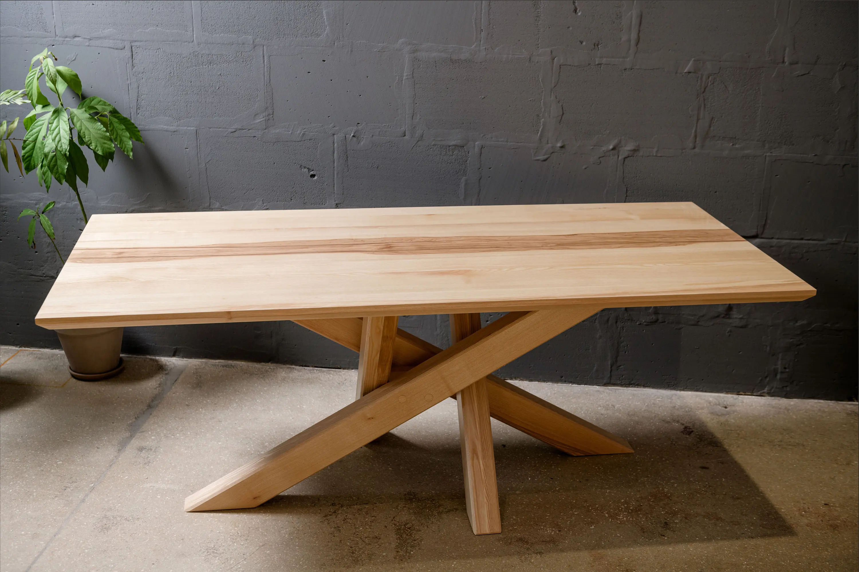 Ekomoss - Solid ash Table 2m x 1mx 0,7m