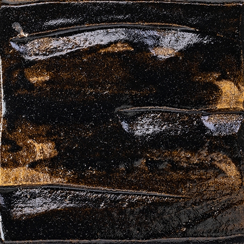 Vertoon produk Rakunyu Yoshimura Hamon | Black Raku ceramic van vervaardiger Hiyoshiya