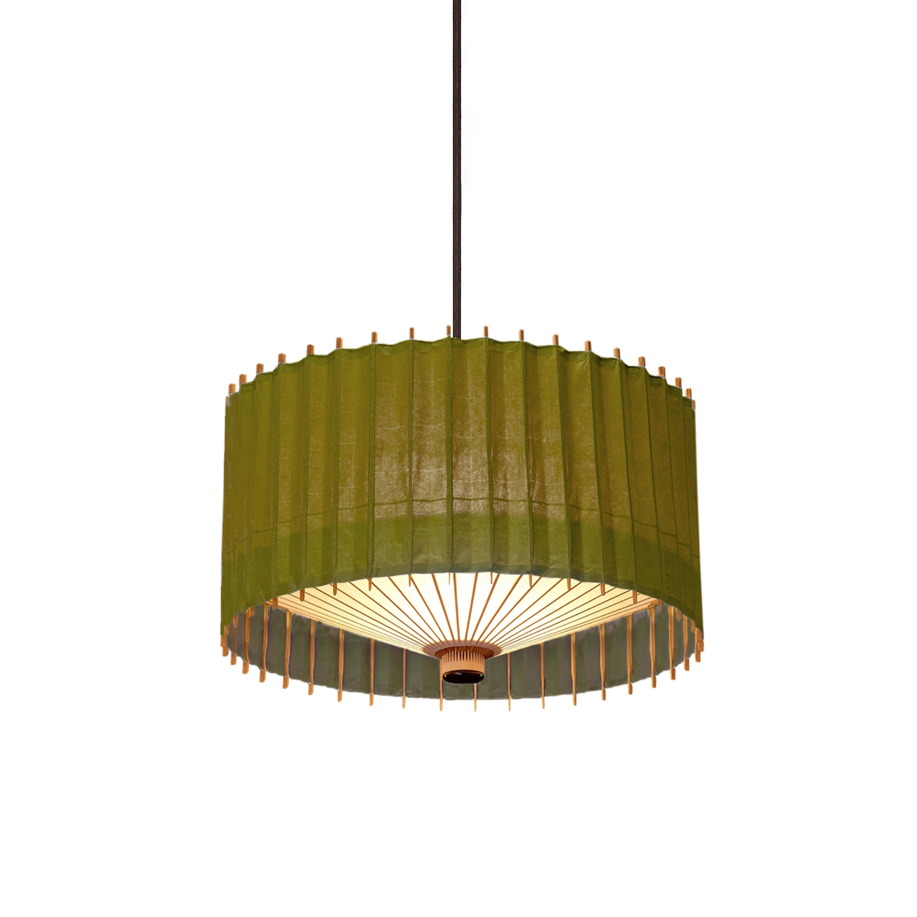 Kotori HG Pendant light small - Moegi (yellow green)