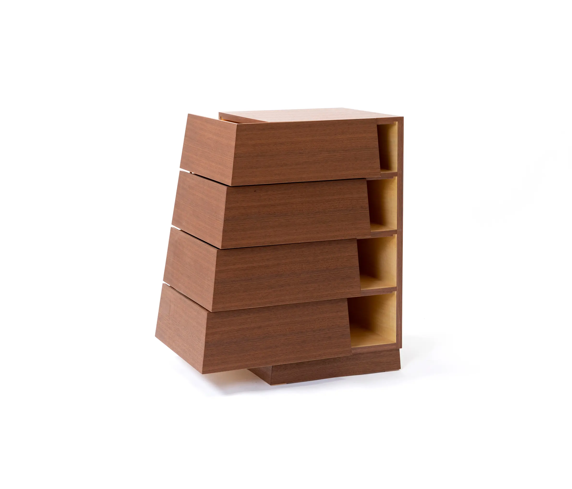 Hiyoshiya - Motobayashi | Cartesia drawer Walnut 4 rows