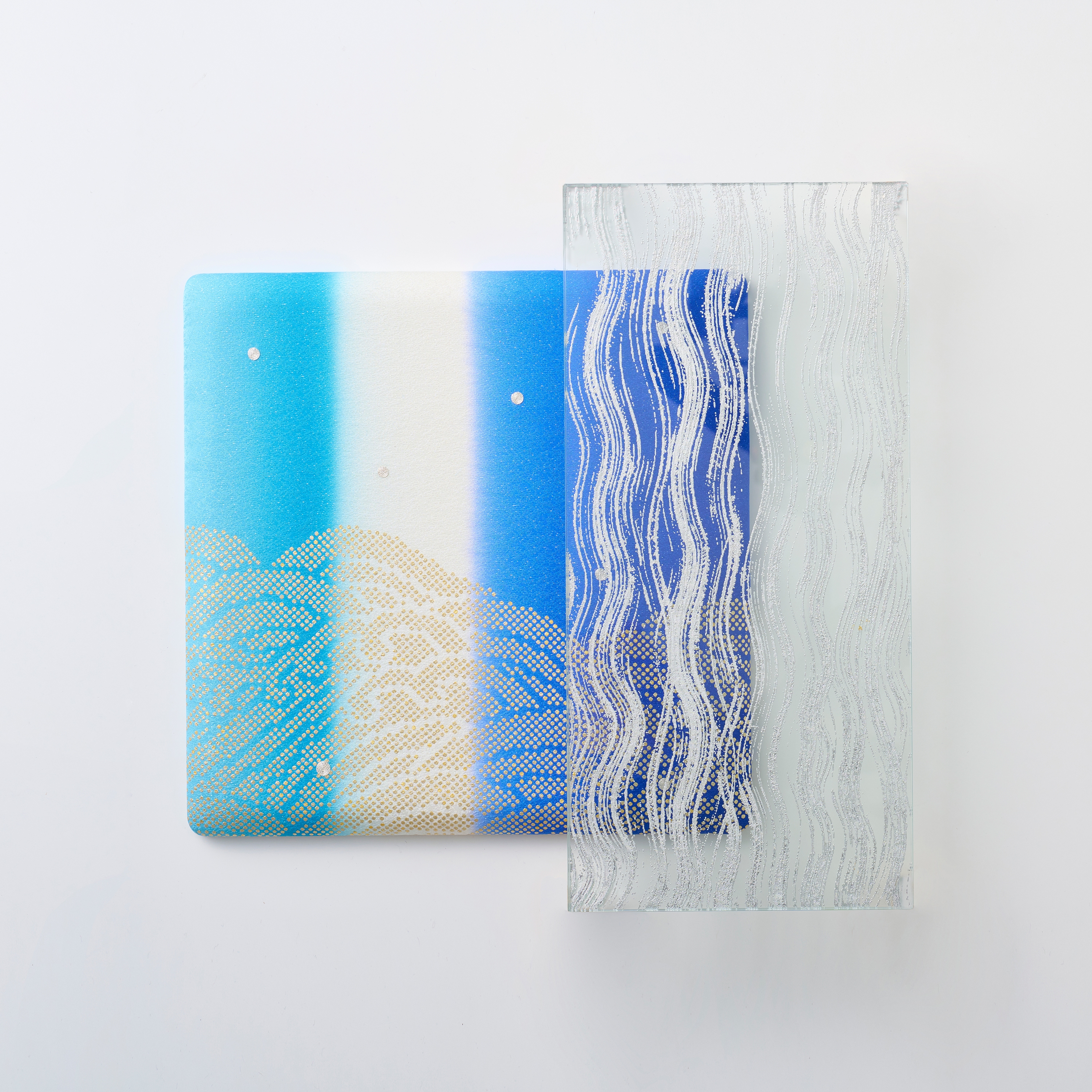 Wave glass panel