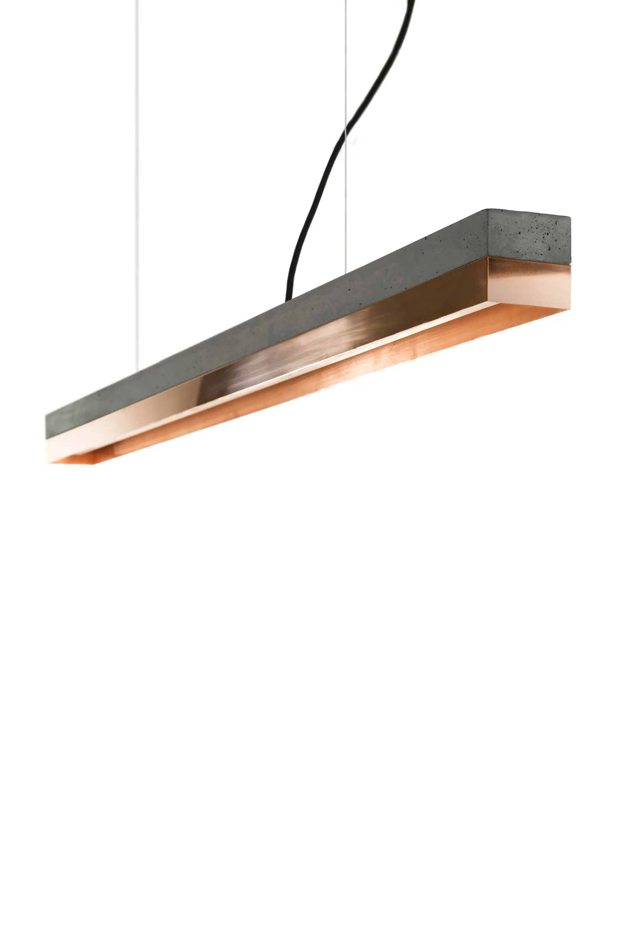 GANTlights - [C1] dark Concrete & Copper (L122cm)