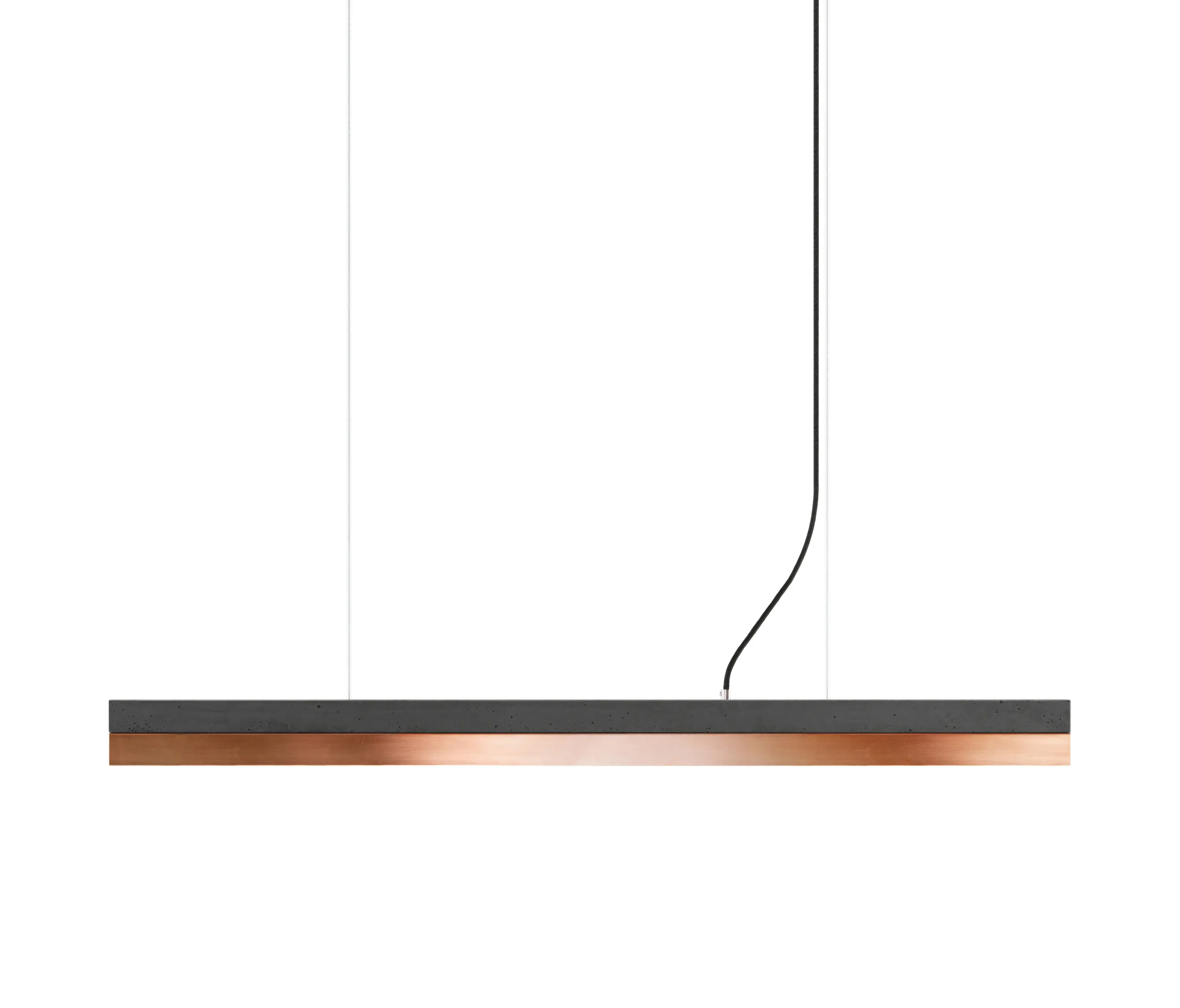 GANTlights - [C1] dark Concrete & Copper (L122cm)