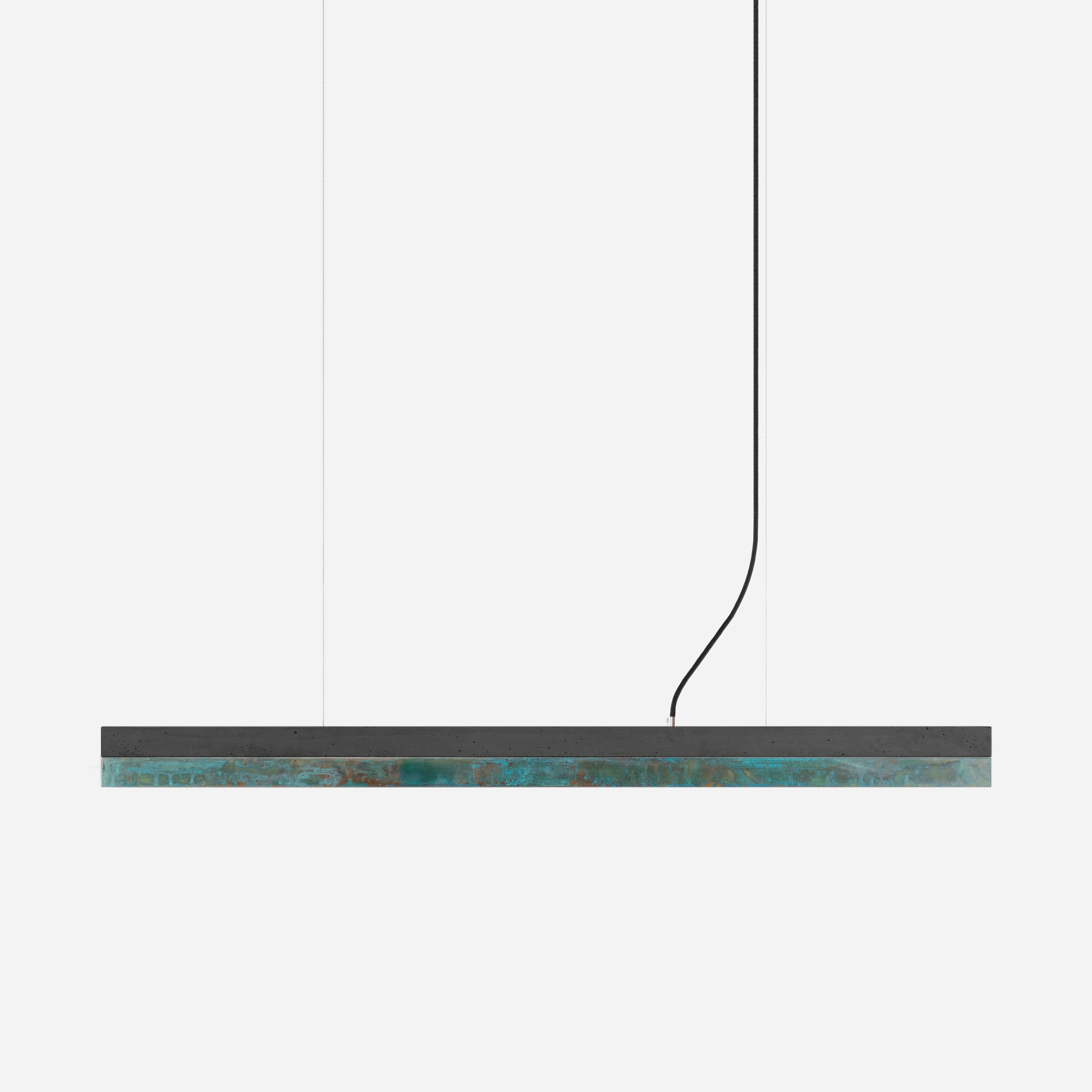 [C1] dark Concrete & Oxidised Copper (L122cm)