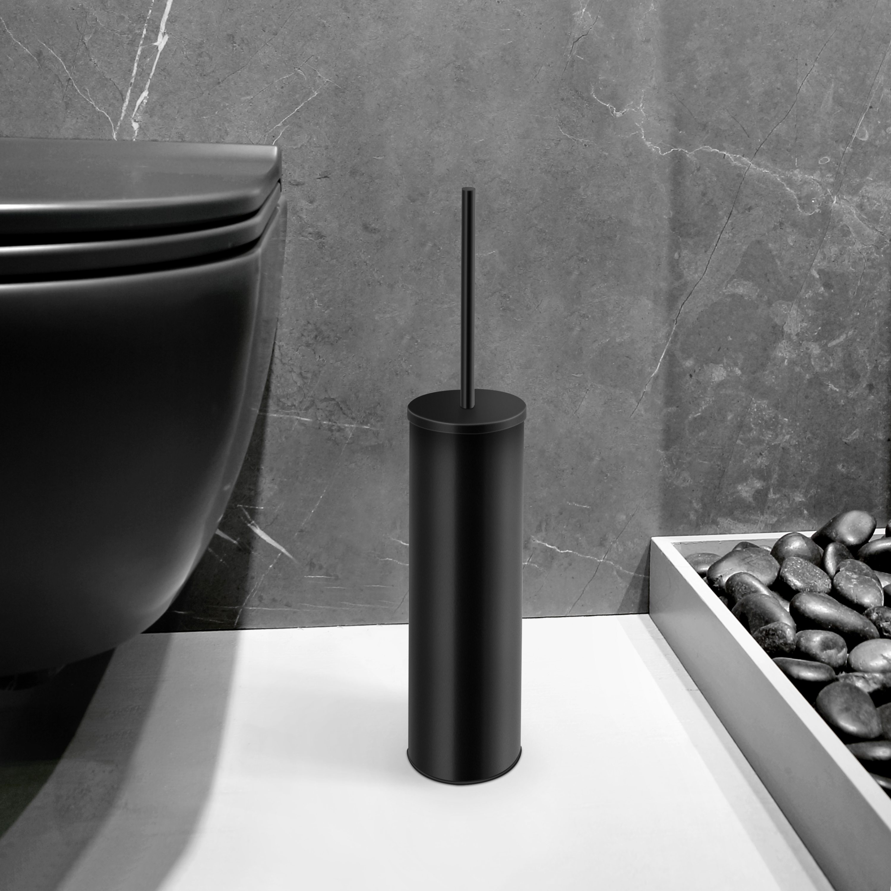 WASTE BIN & TOILET BRUSH HOLDER