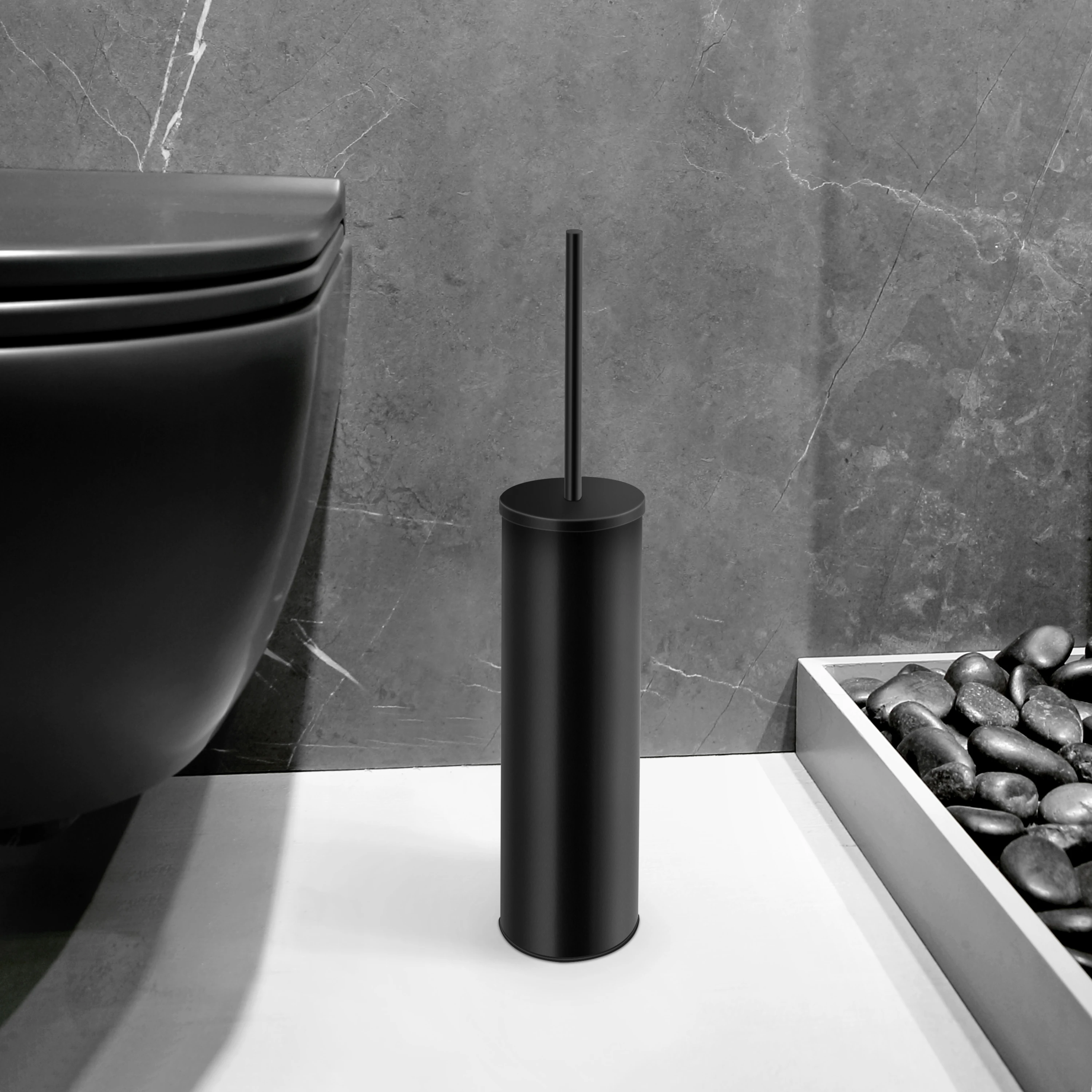 WASTE BIN & TOILET BRUSH HOLDER