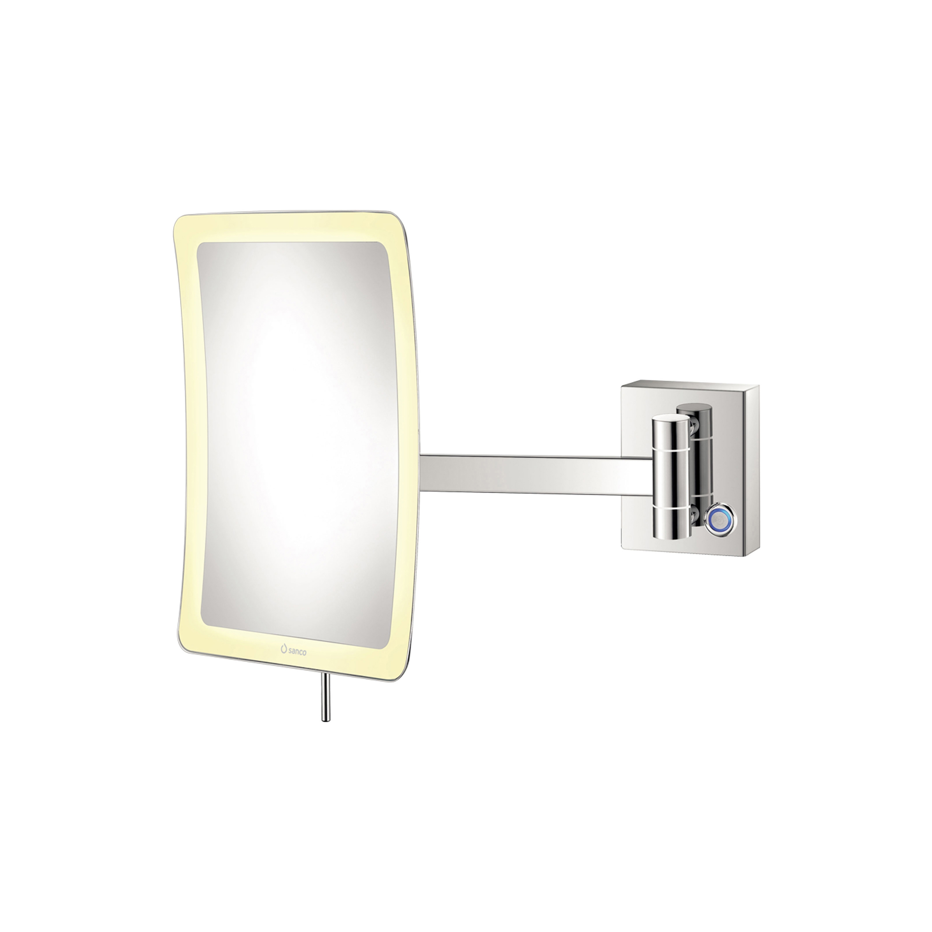 cosmetic mirrors | Wall mounted magnifying mirror x4 with LED