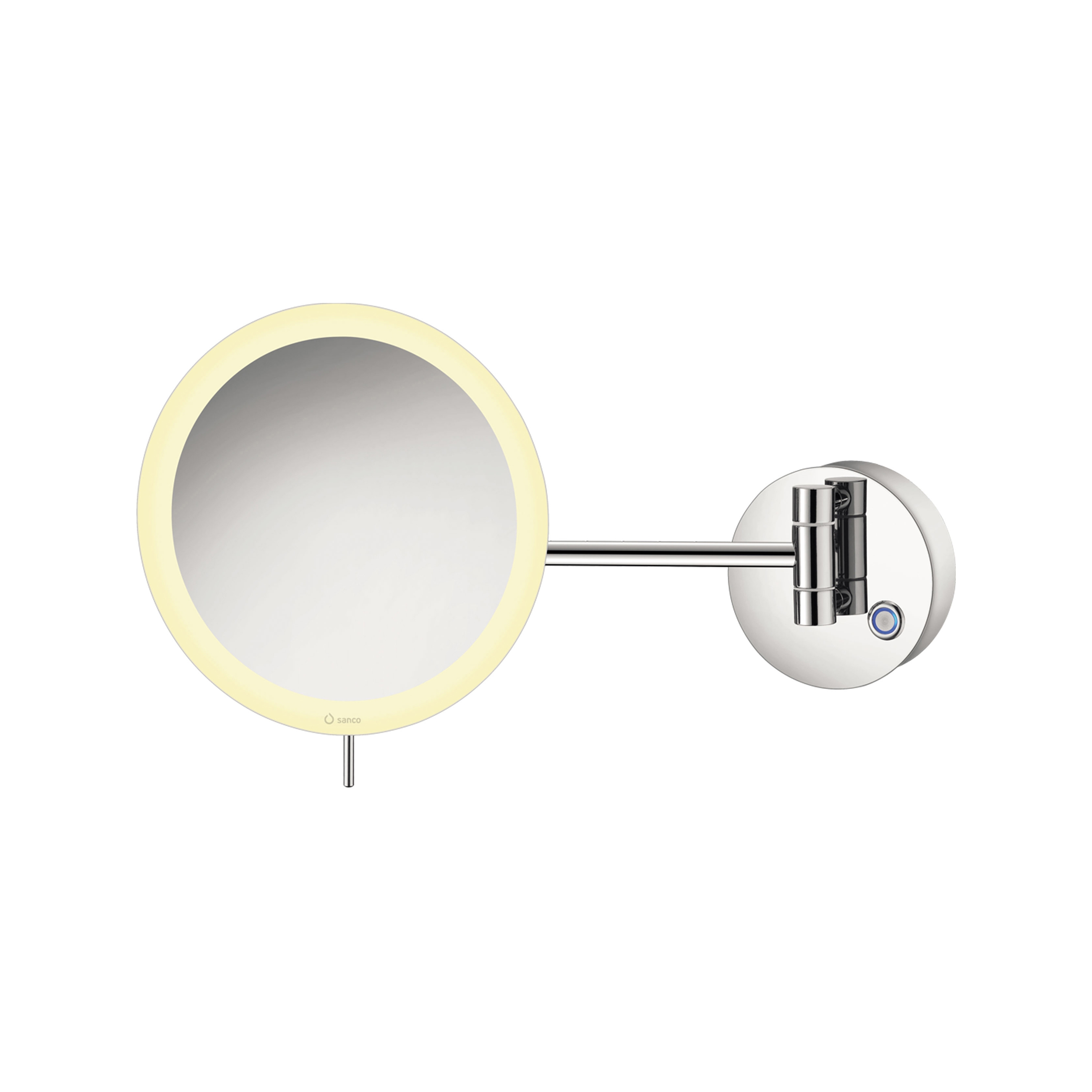 cosmetic mirrors | Wall mounted magnifying mirror x4 with LED