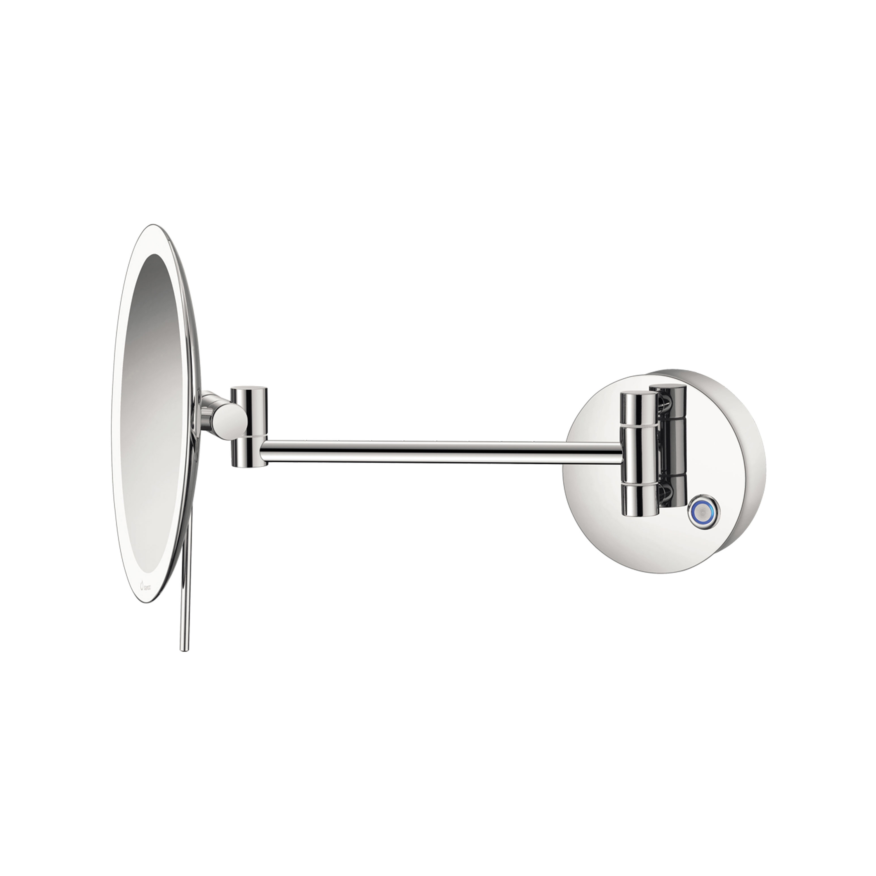 Display product cosmetic mirrors | Wall mounted magnifying mirror x4 with LED from manufacturer SANCO