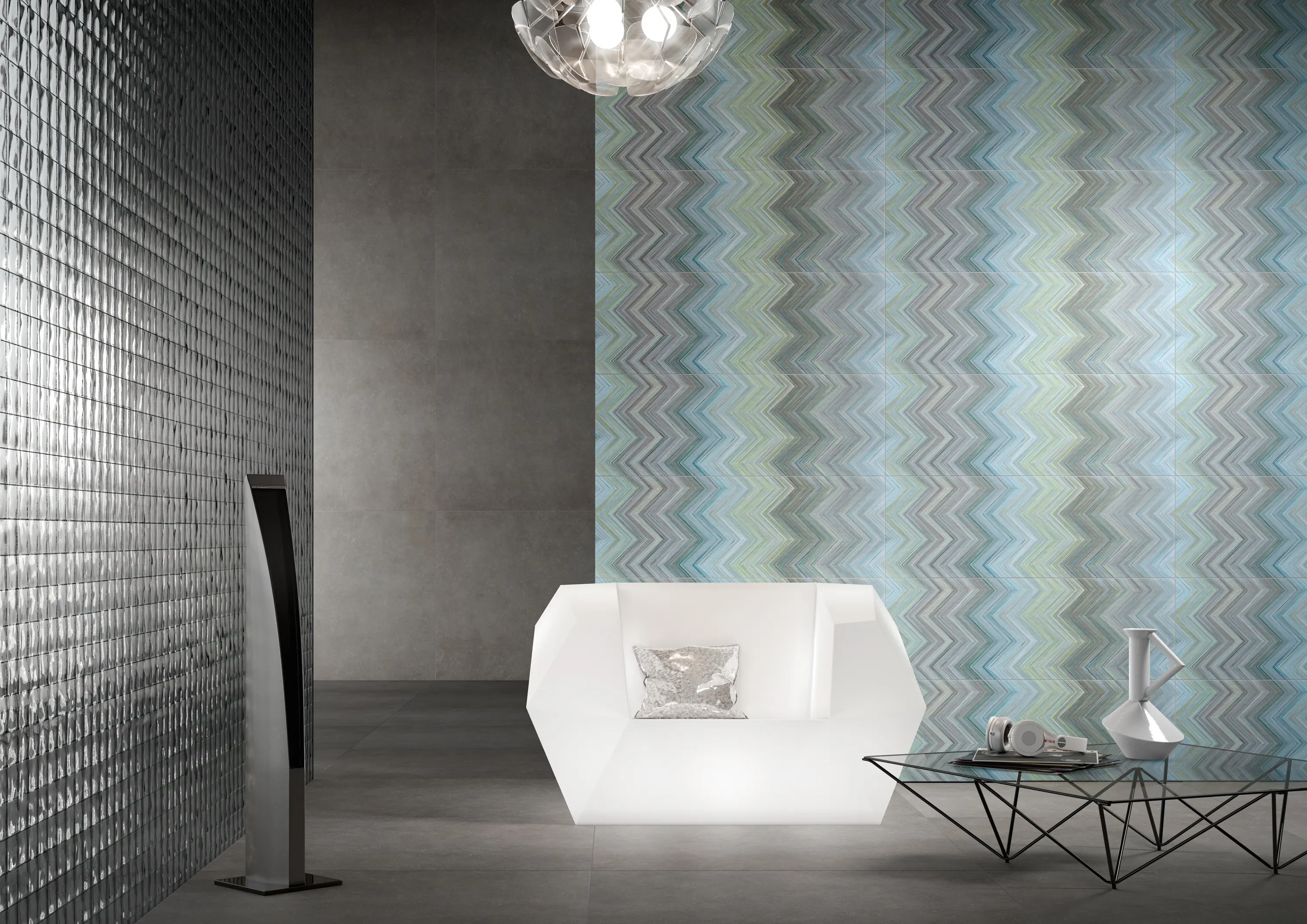 Ceramic District - SPACE GEM azur 35x100/06