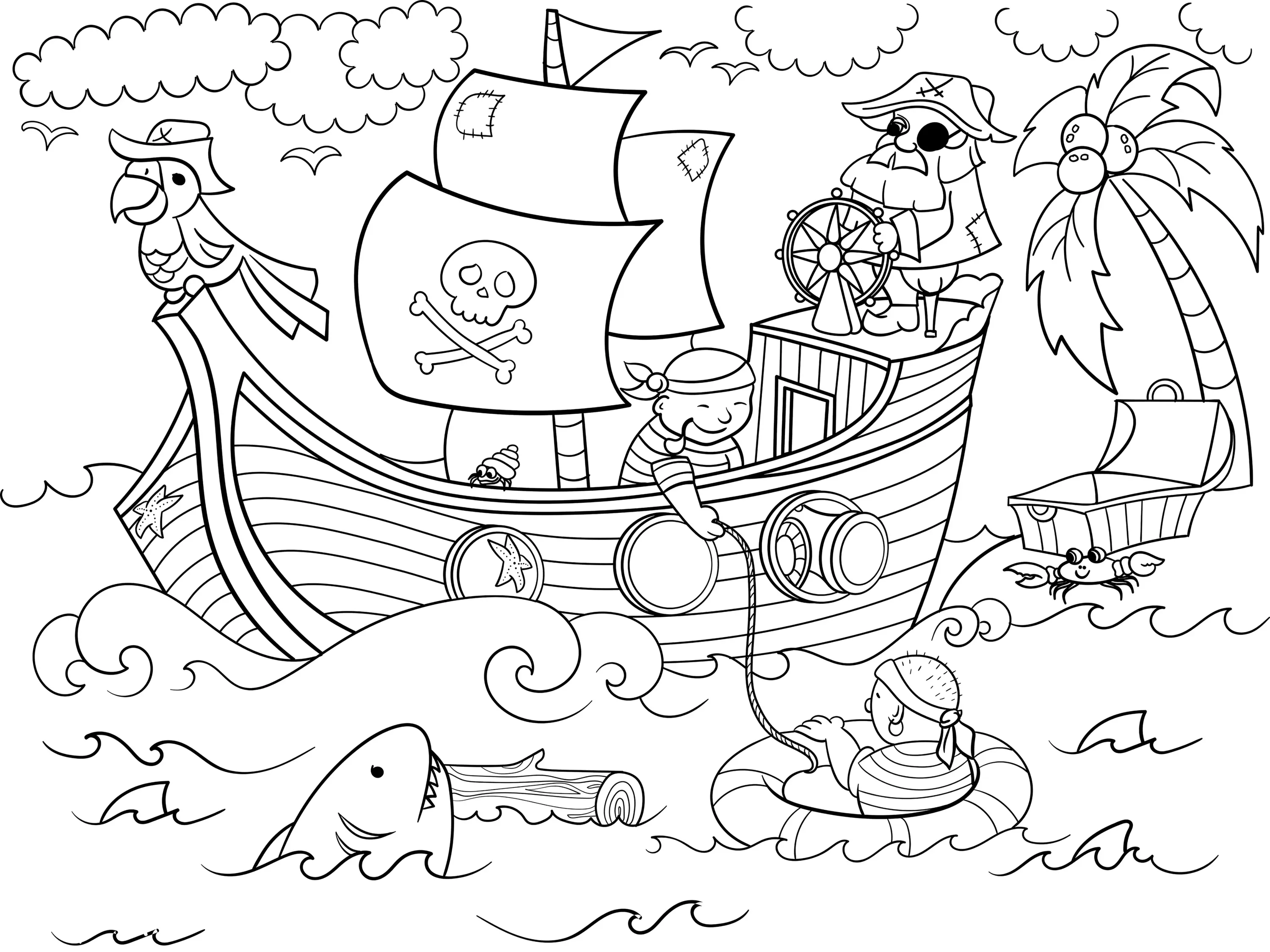 Altro - Altro Whiterock™ Imagination Wall, Pirates