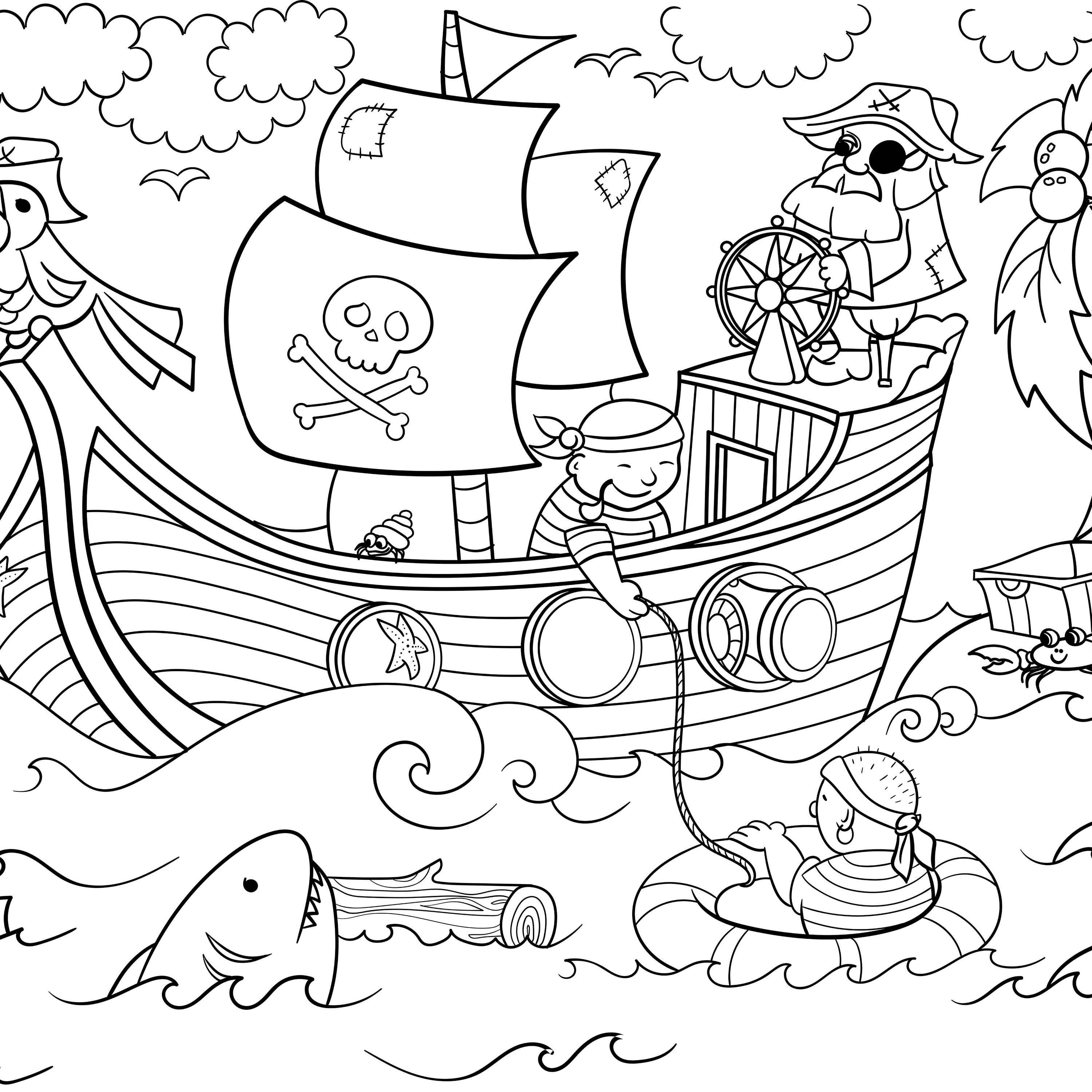 Altro Whiterock™ Imagination Wall, Pirates