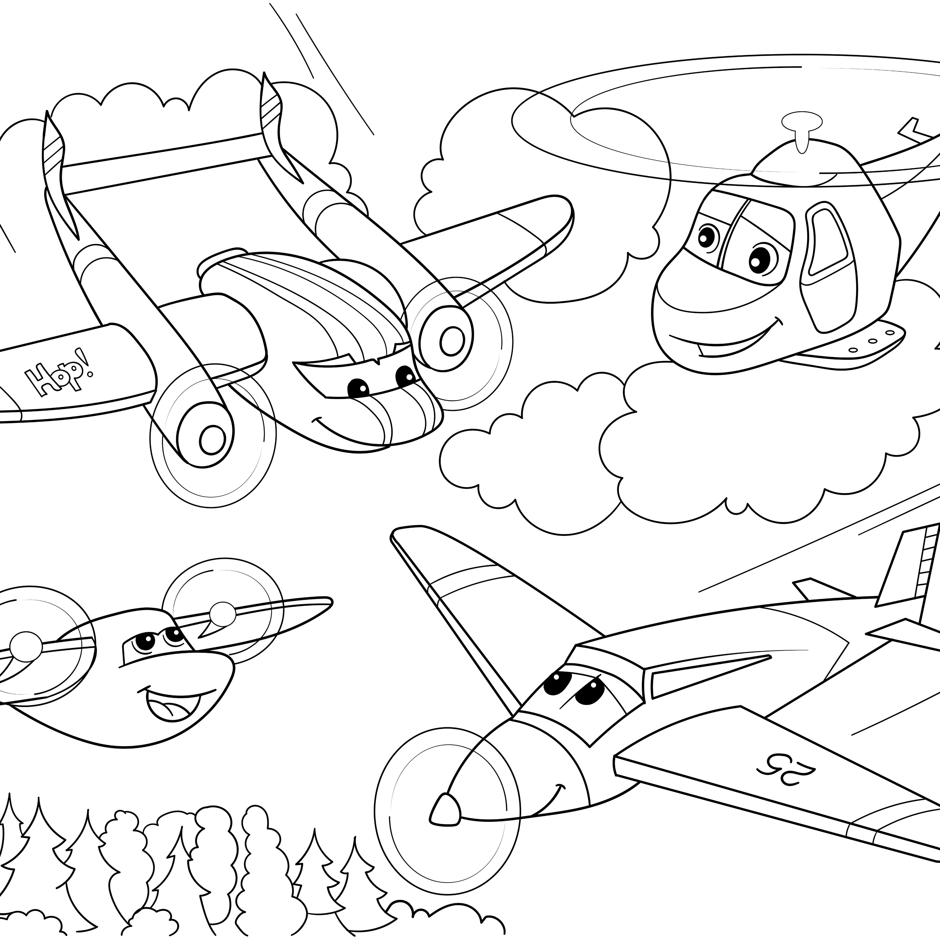 Altro Whiterock™ Imagination Wall, Aeroplanes