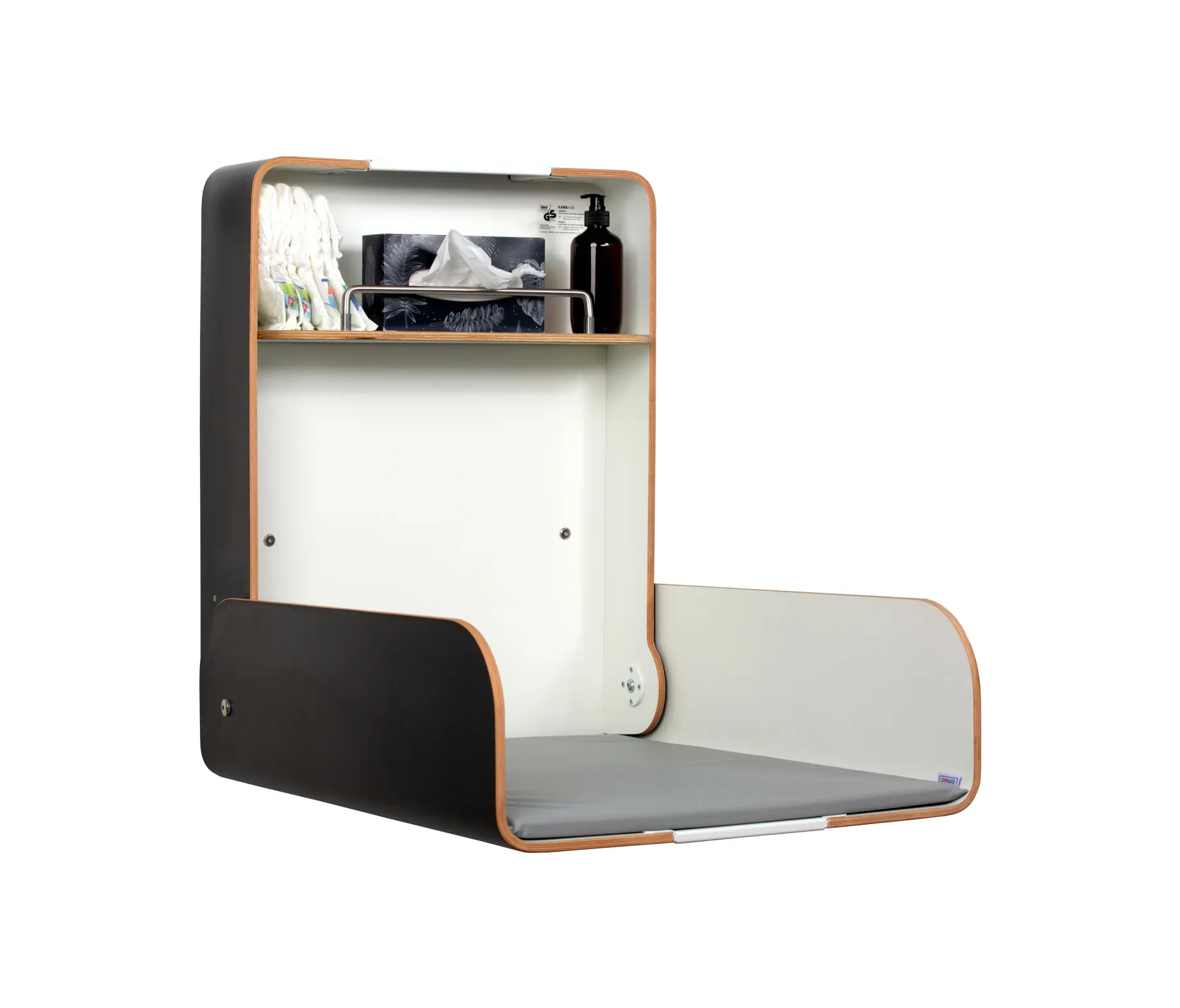 timkid - KAWAmidi anthracite - white