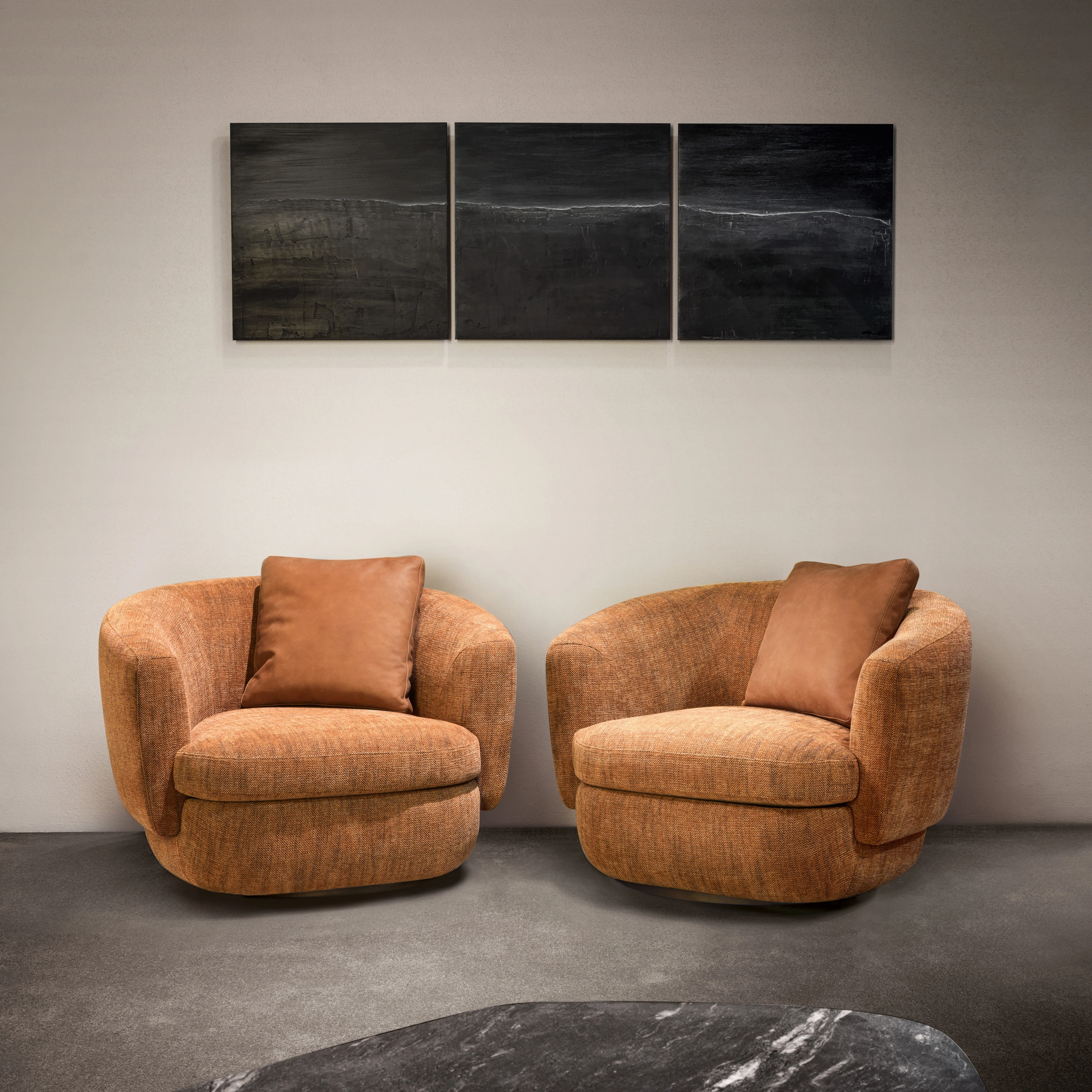 ARMCHAIRS, POUFS AND BENCHES