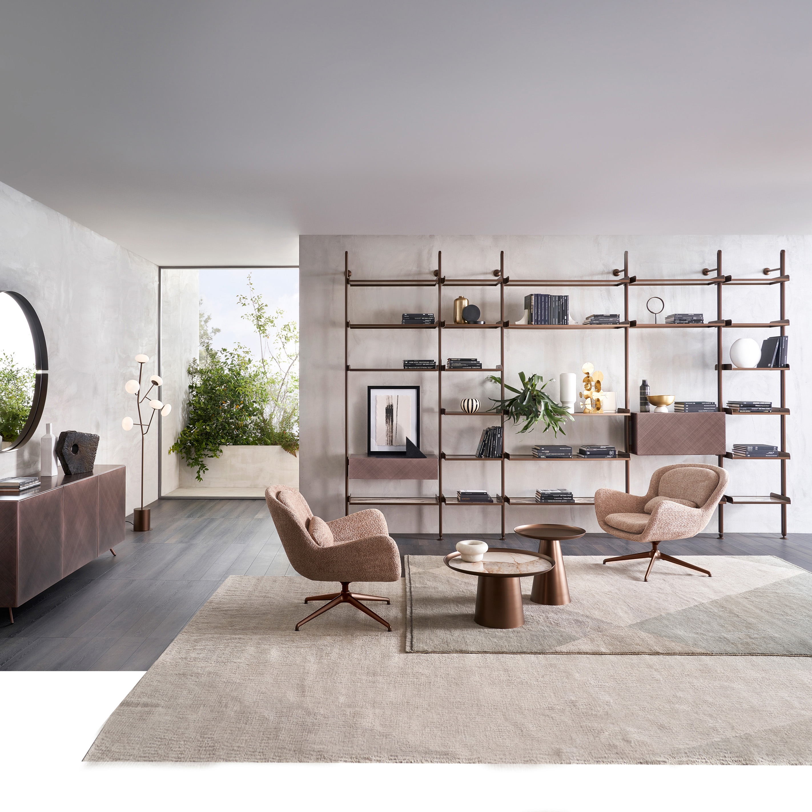 Display product Techwall Bookcase from manufacturer Riflessi