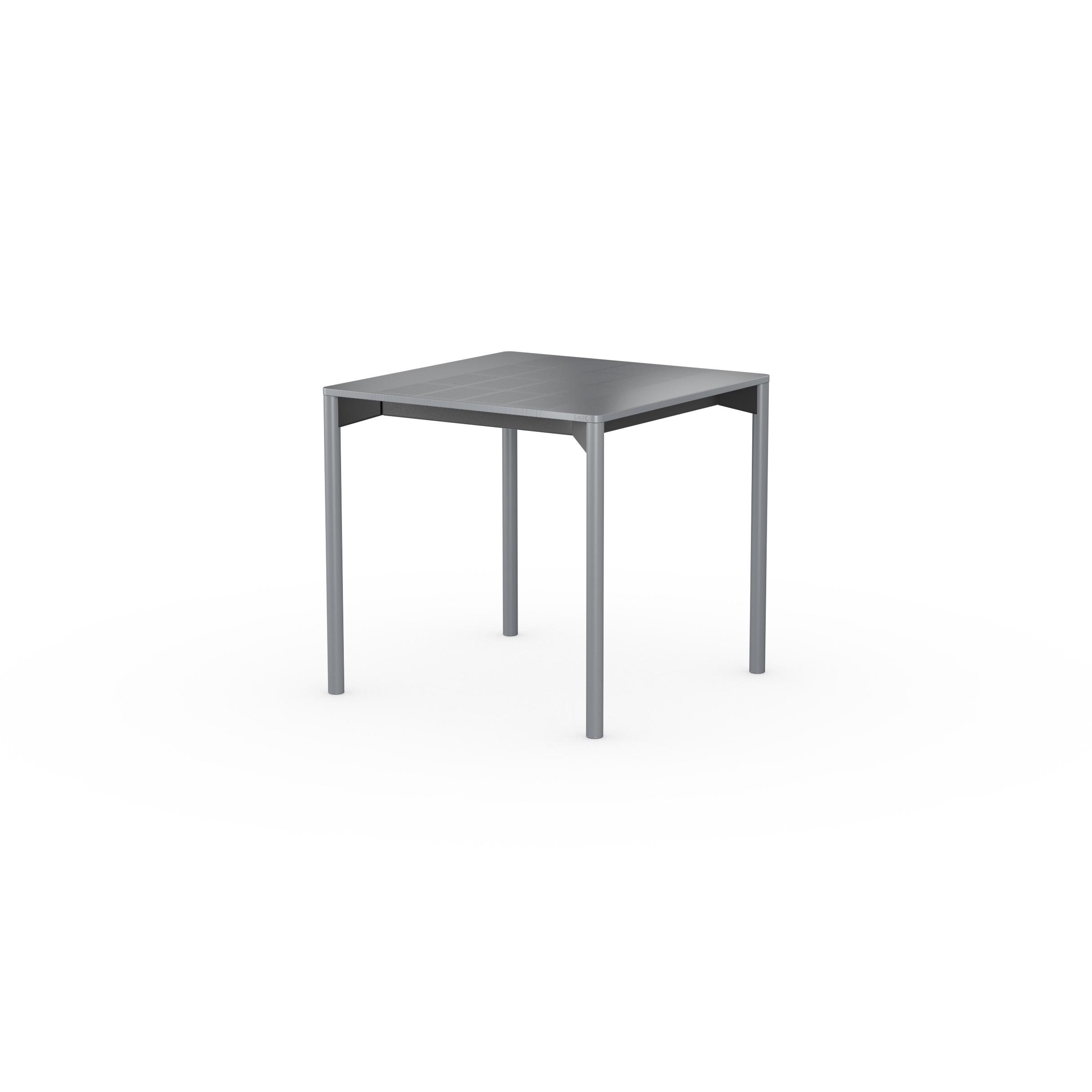 iLAIK extendable table 80 - gray/rounded/gray