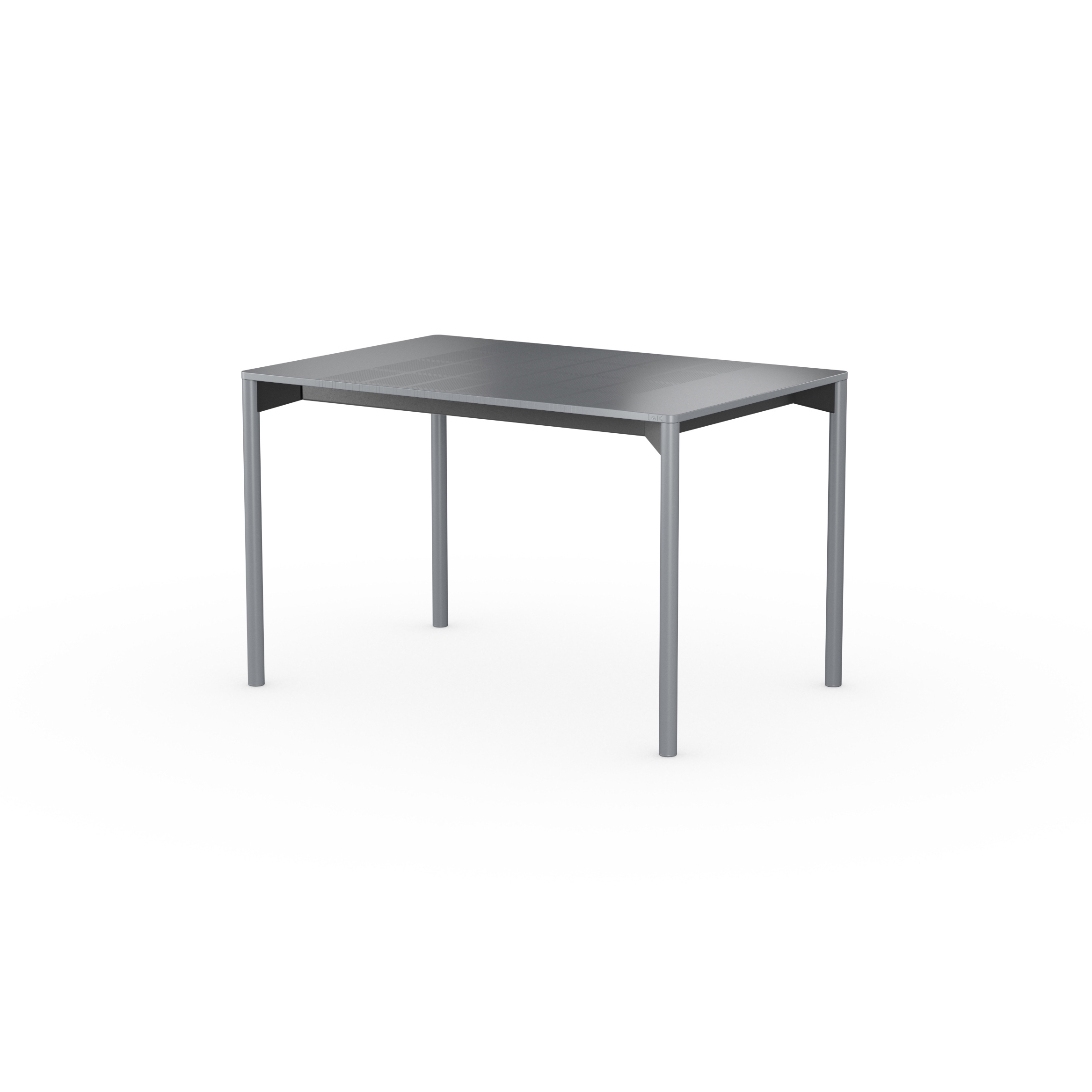 iLAIK extendable table 120 - gray/rounded/gray